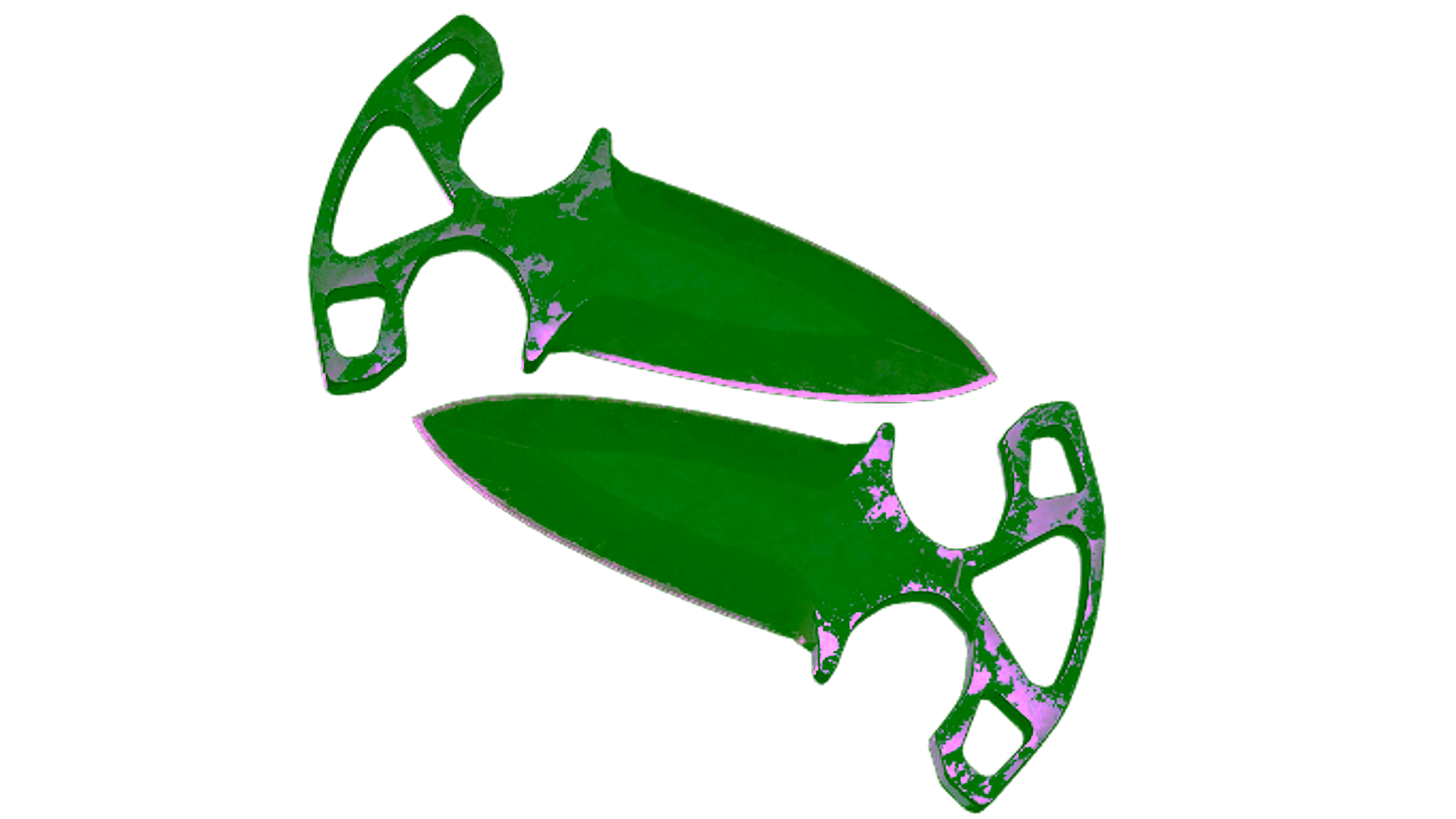 Rodyti ★ StatTrak™ Shadow Daggers | Night (Battle-Scarred)