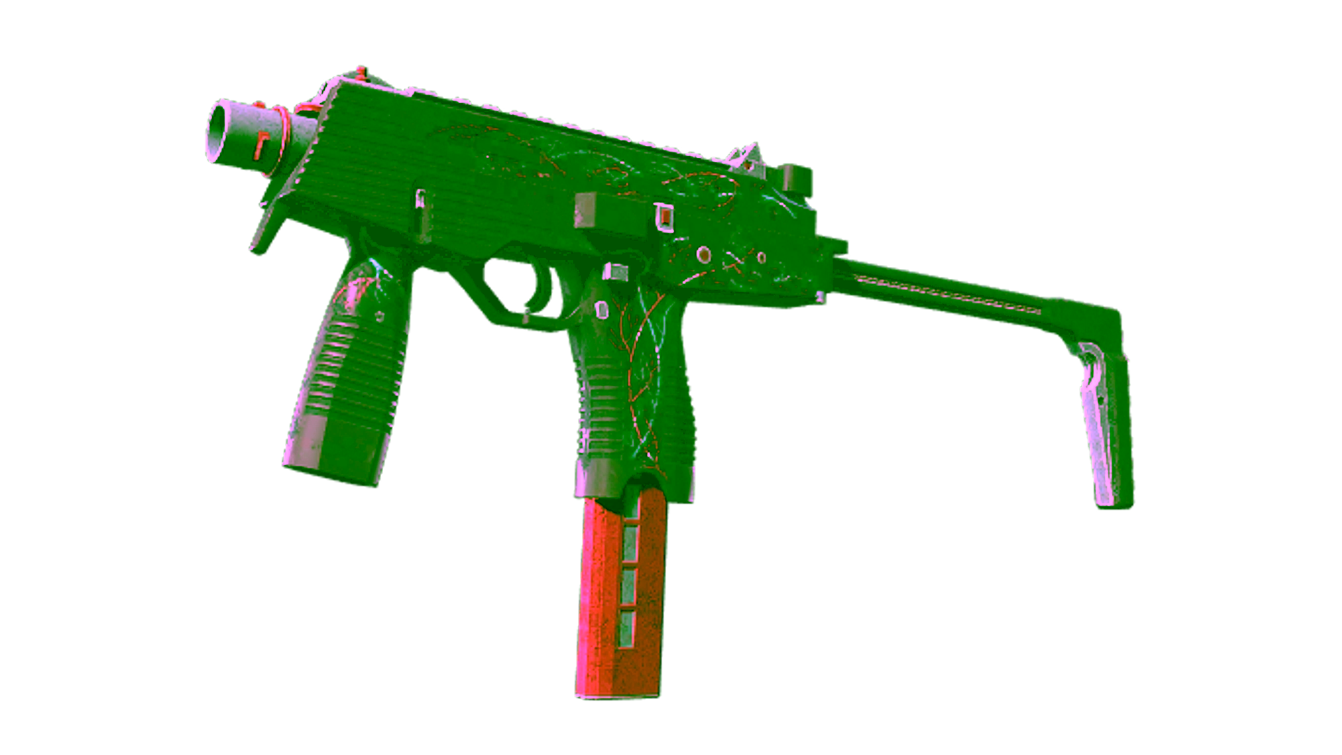 Display for StatTrak™ MP9 | Capillary (Battle-Scarred)