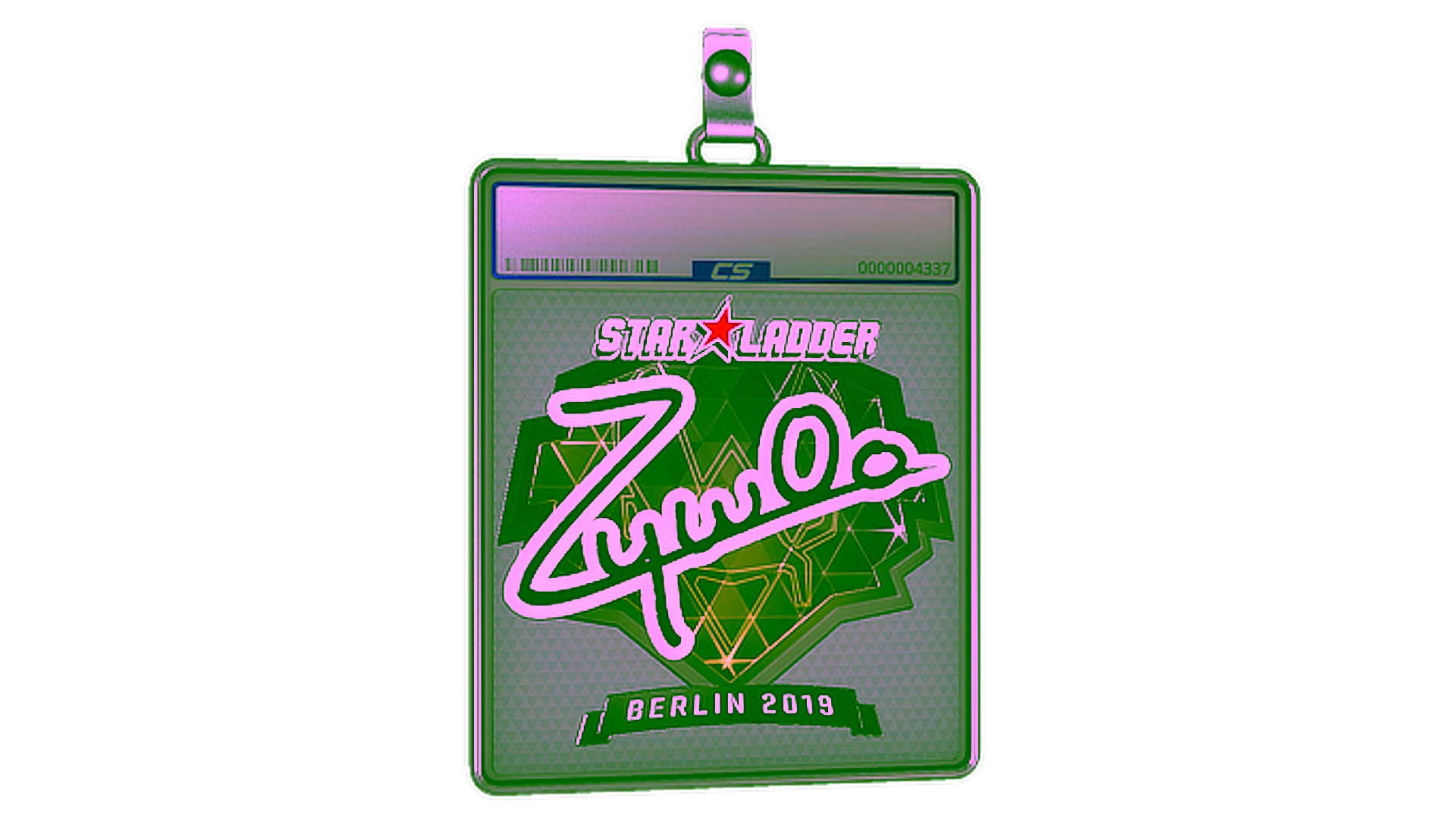 Display for Sticker Slab | ZywOo (Foil) | Berlin 2019