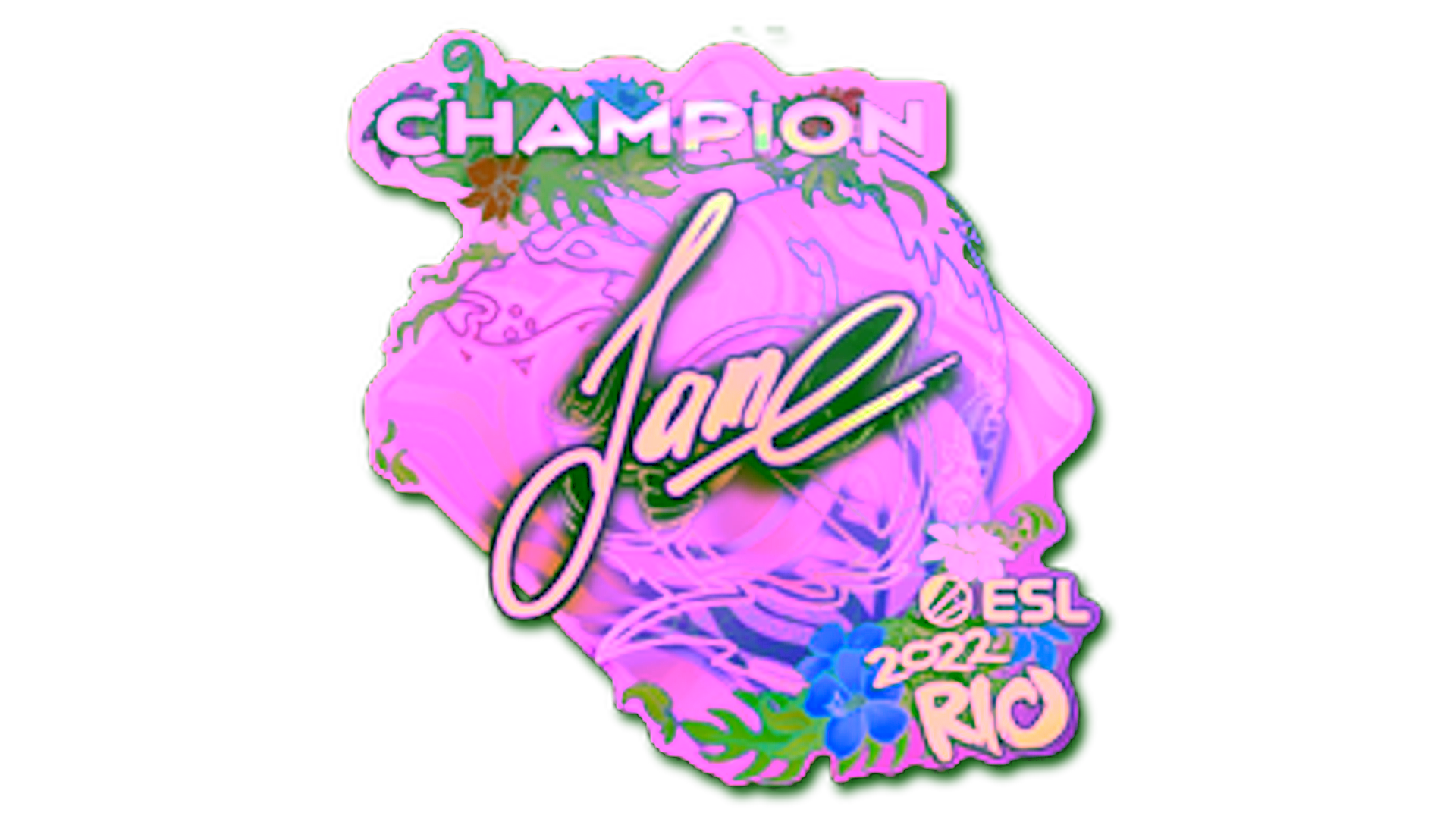 Affichage pour Sticker | Jame (Holo, Champion) | Rio 2022