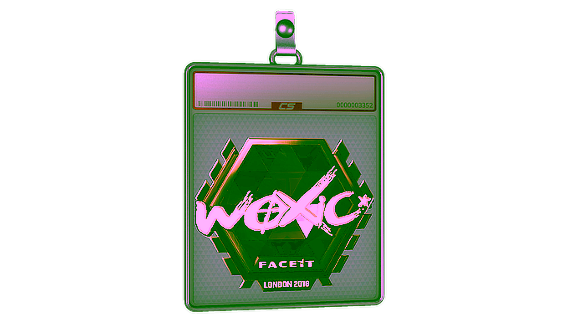 Visar för Sticker Slab | woxic (Gold) | London 2018