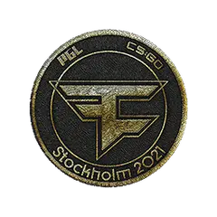 Patch FaZe Clan (Gold) Stockholm 2021
