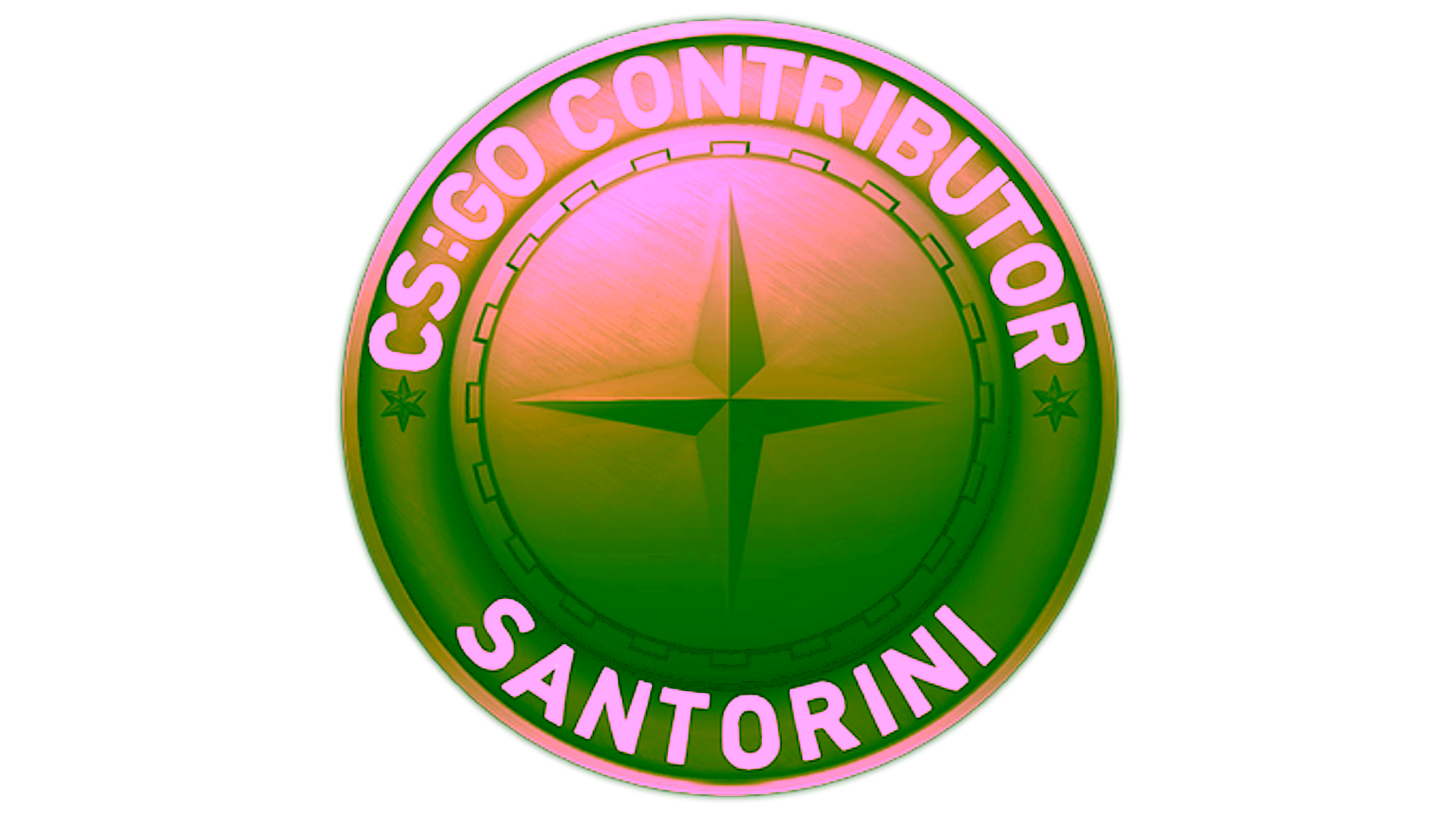 Display for Santorini Map Coin