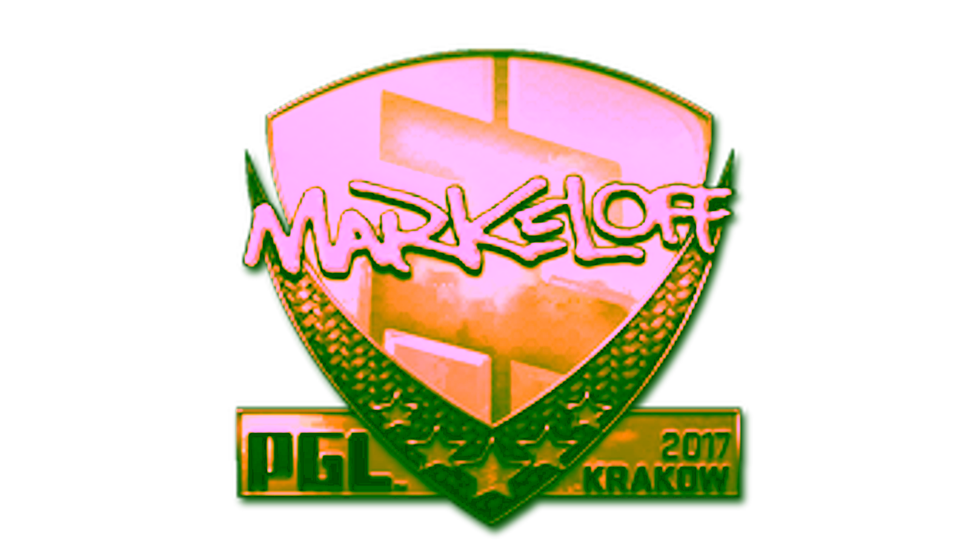 Display for Sticker | markeloff (Gold) | Krakow 2017
