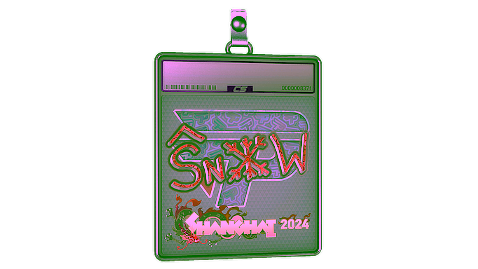 Display for Sticker Slab | snow (Holo) | Shanghai 2024