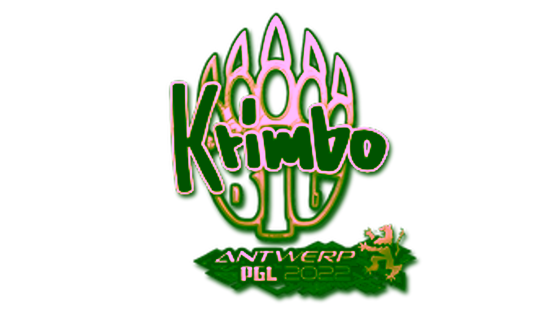 Display for Sticker | Krimbo (Gold) | Antwerp 2022