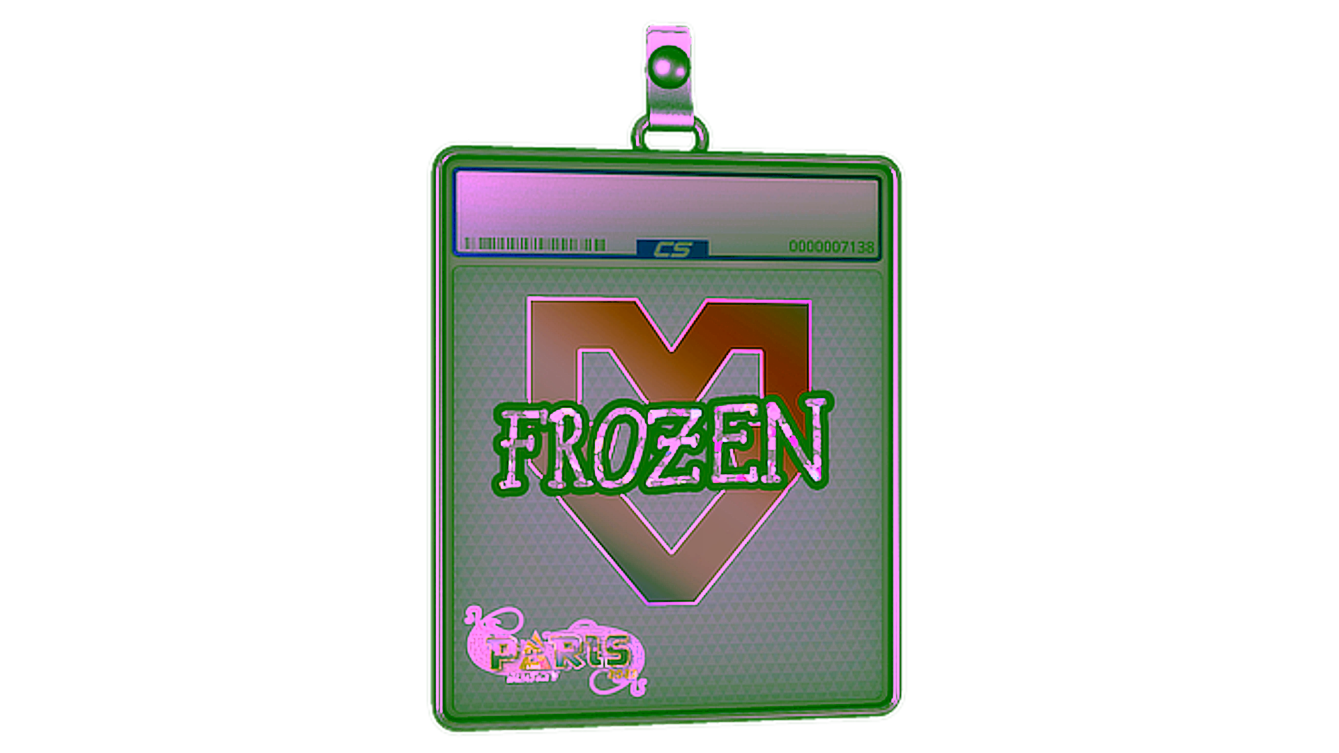 Display for Sticker Slab | frozen (Glitter) | Paris 2023