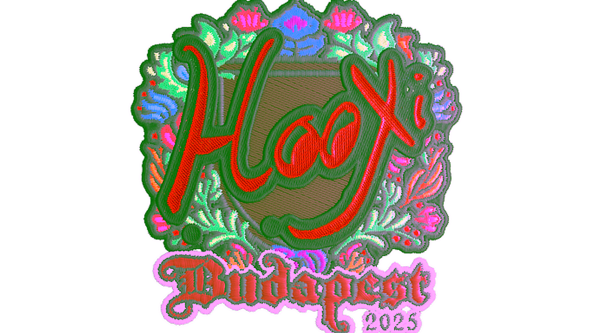Display for Sticker | HooXi (Embroidered) | Budapest 2025