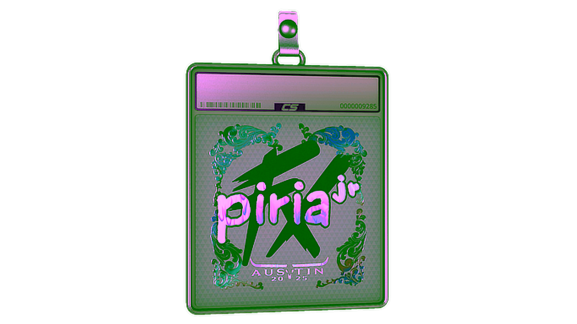Display for Sticker Slab | piriajr (Holo) | Austin 2025