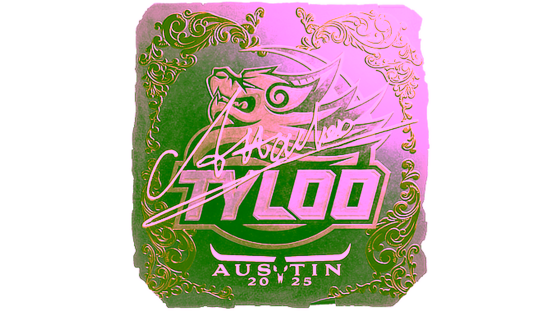 Display for Sticker | Attacker (Gold) | Austin 2025