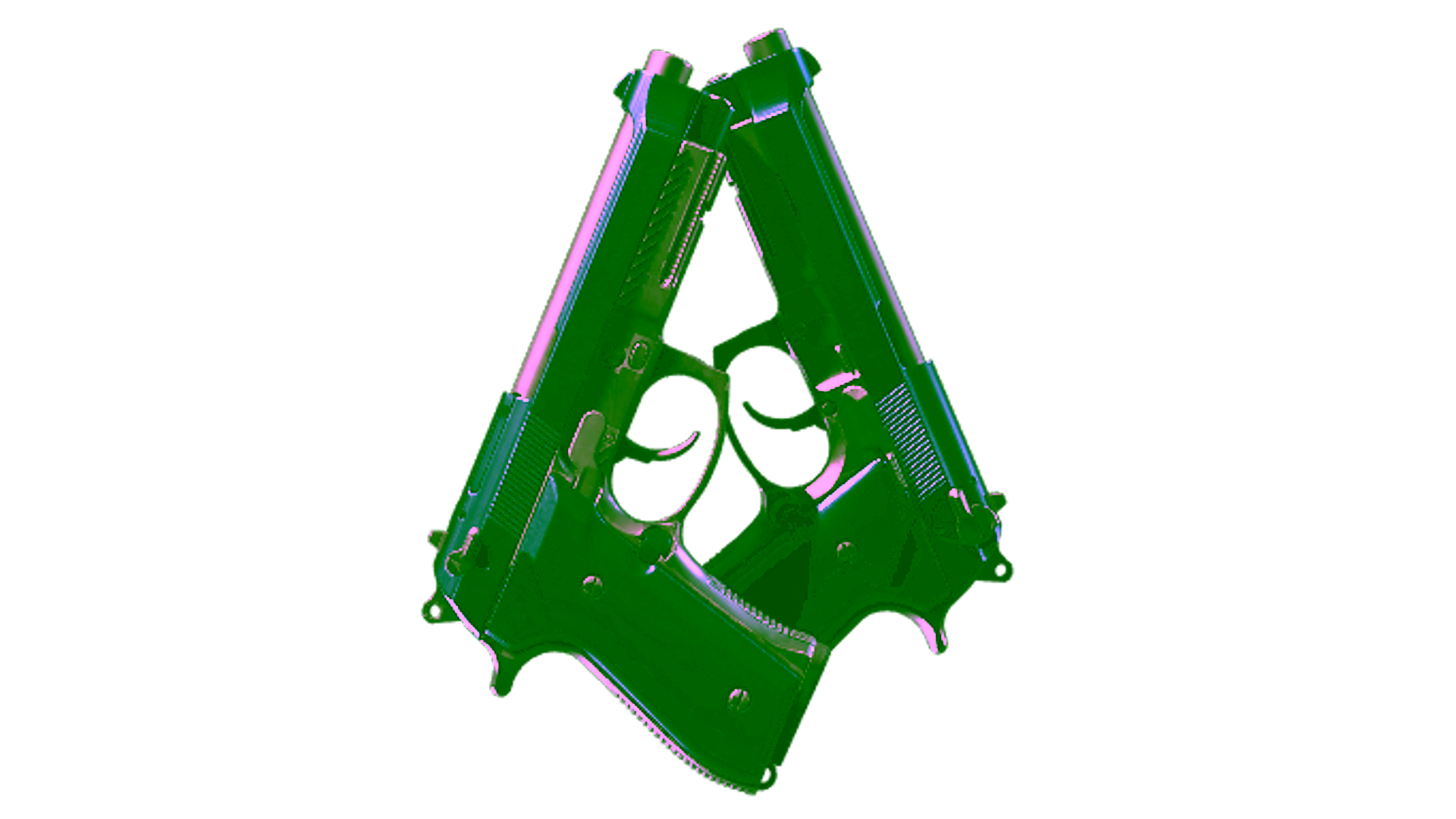 Display for Souvenir Dual Berettas | Anodized Navy (Minimal Wear)