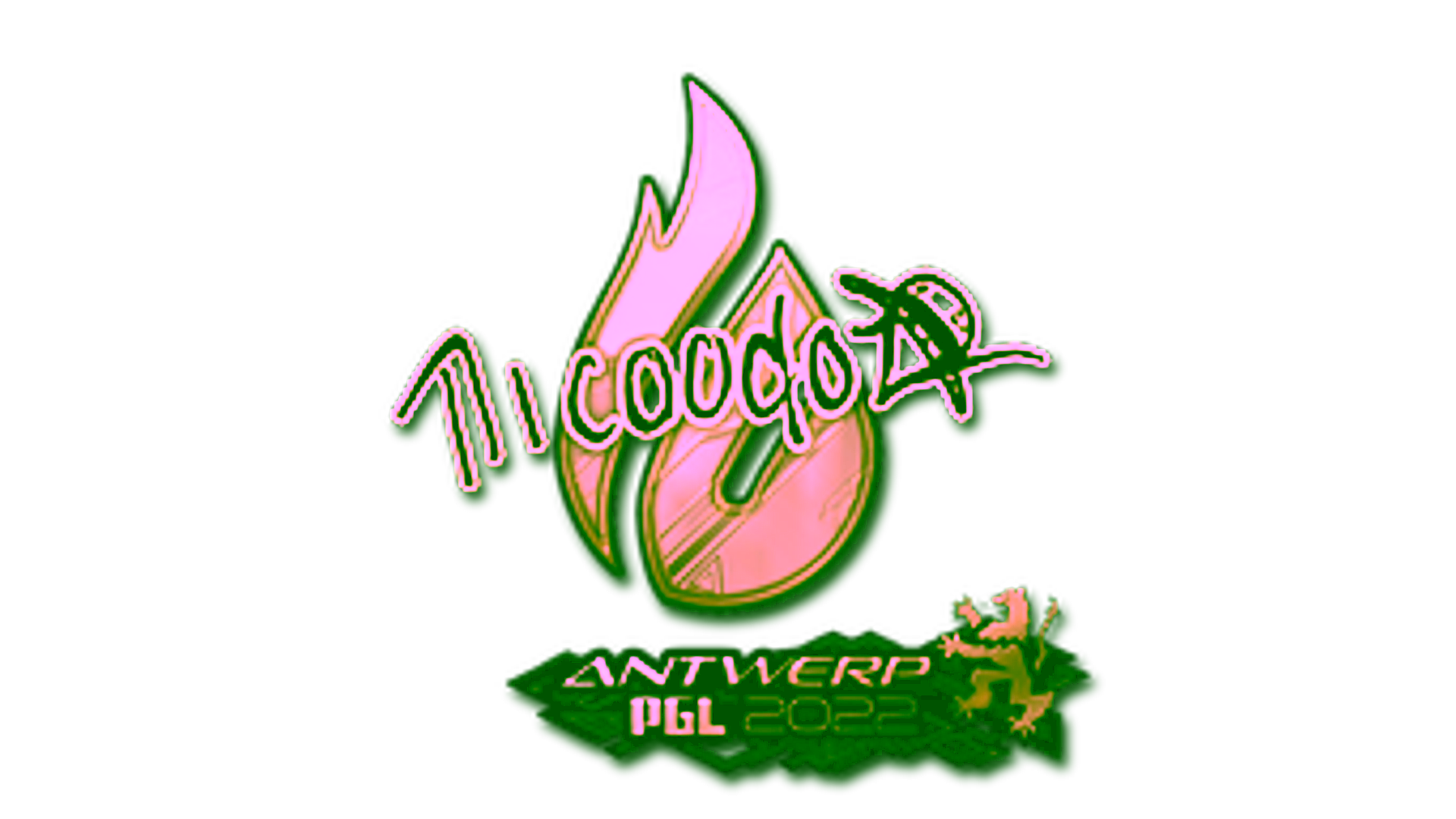 عرض لـ Sticker | nicoodoz (Gold) | Antwerp 2022