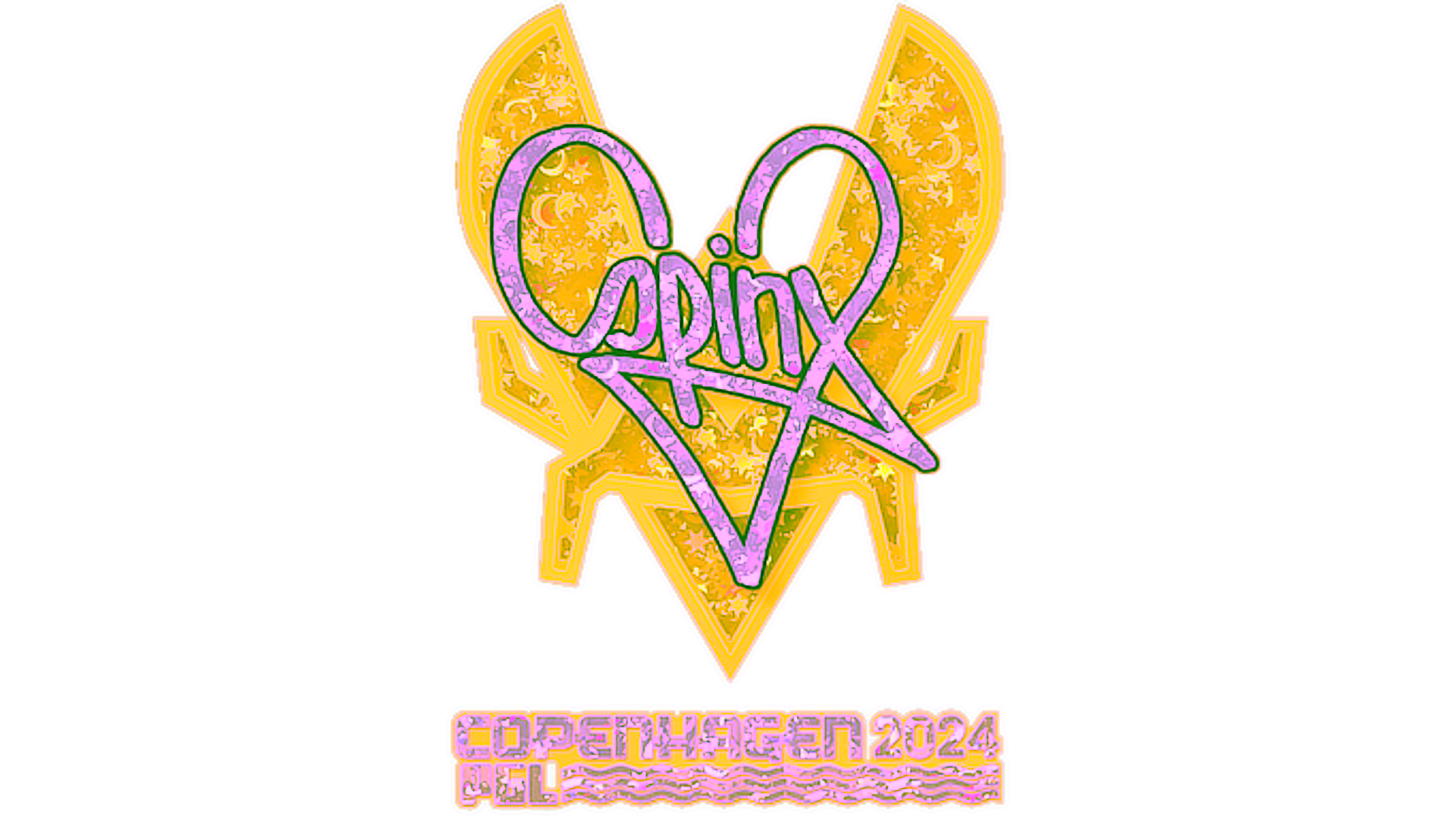 Display for Sticker | Spinx (Glitter) | Copenhagen 2024