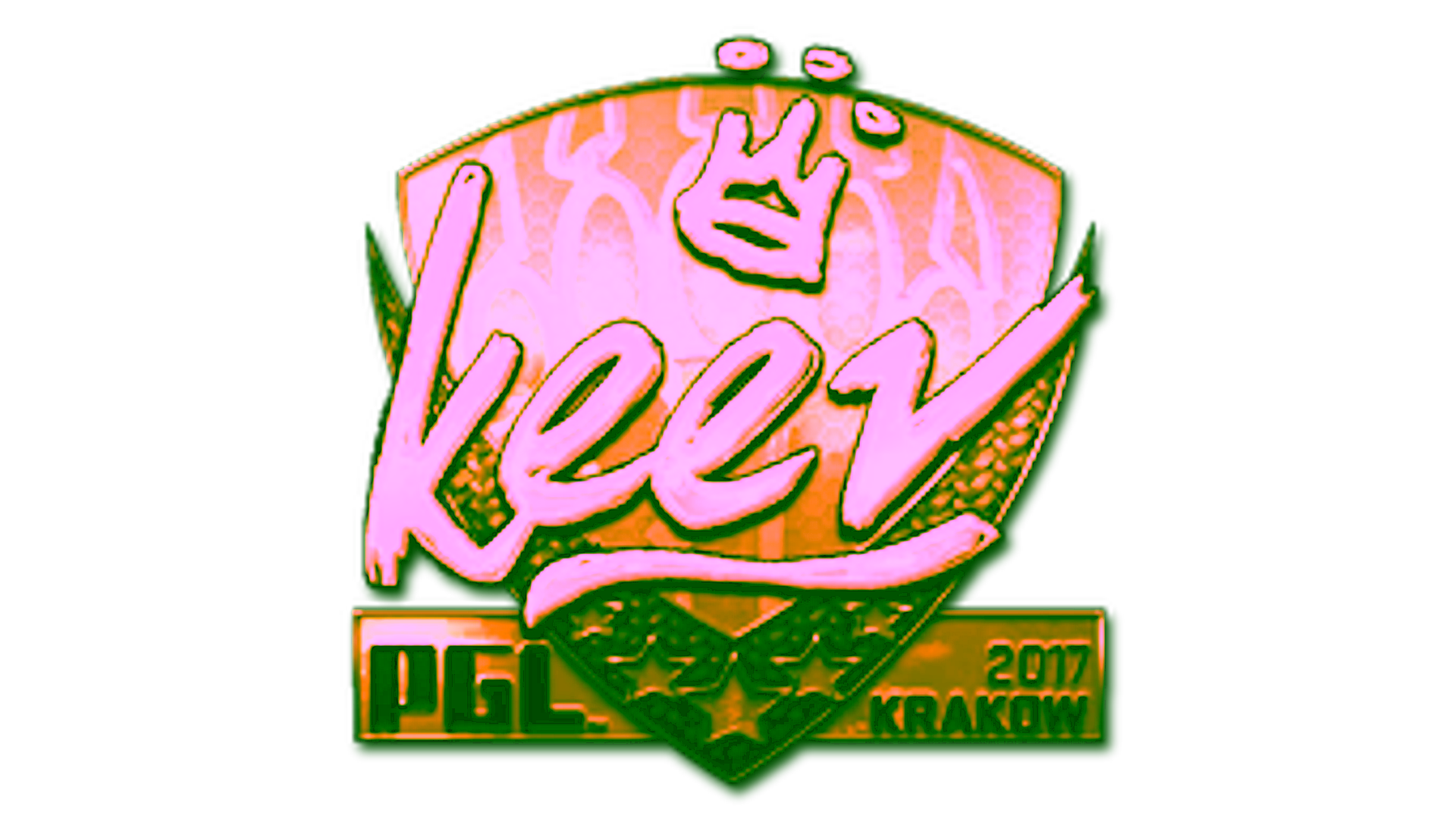 Display for Sticker | keev (Gold) | Krakow 2017