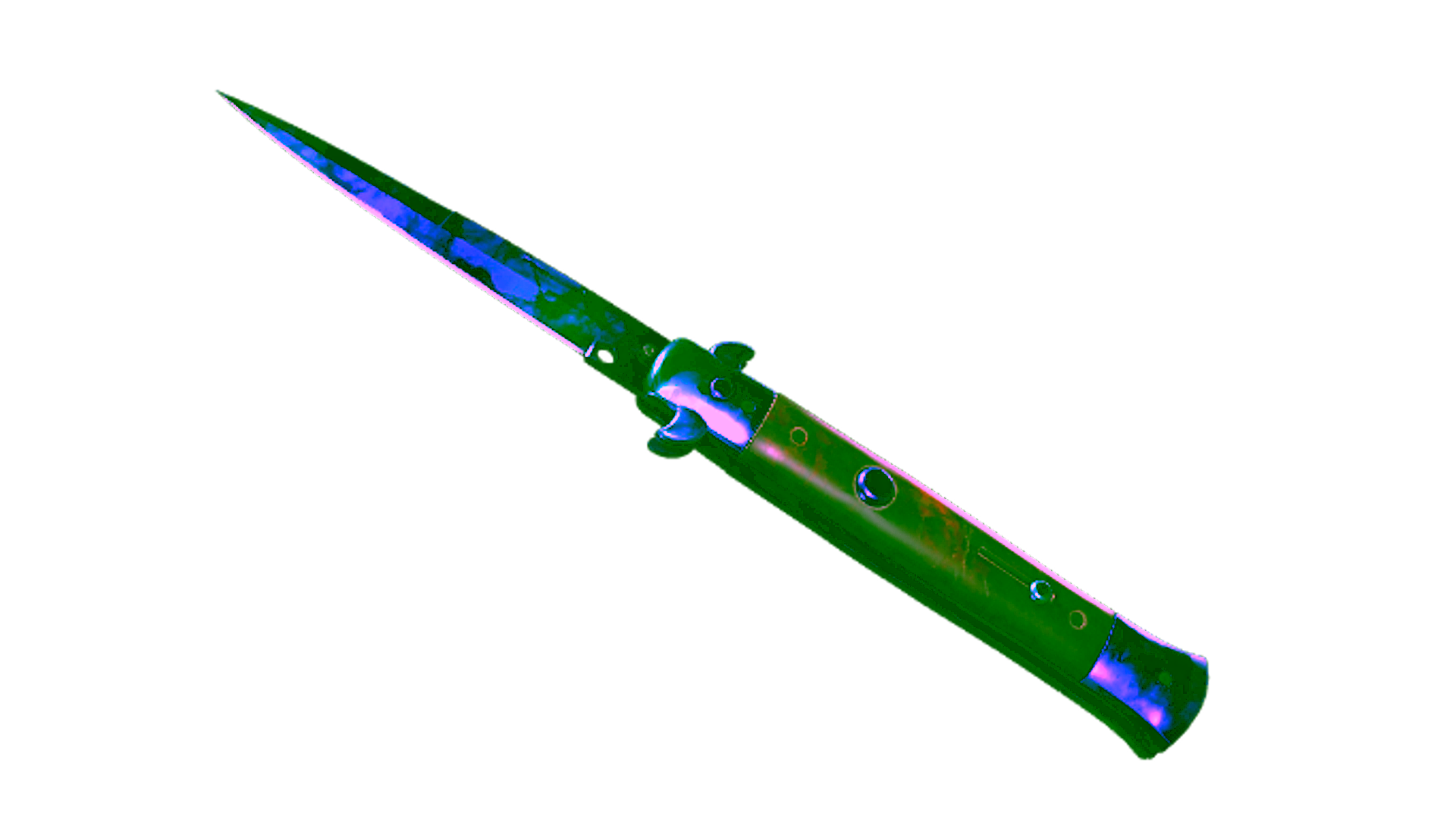 Display for ★ StatTrak™ Stiletto Knife | Doppler Sapphire (Minimal Wear)