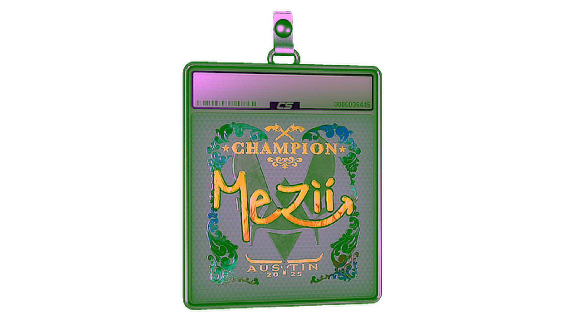 Display for Sticker Slab | mezii (Holo, Champion) | Austin 2025