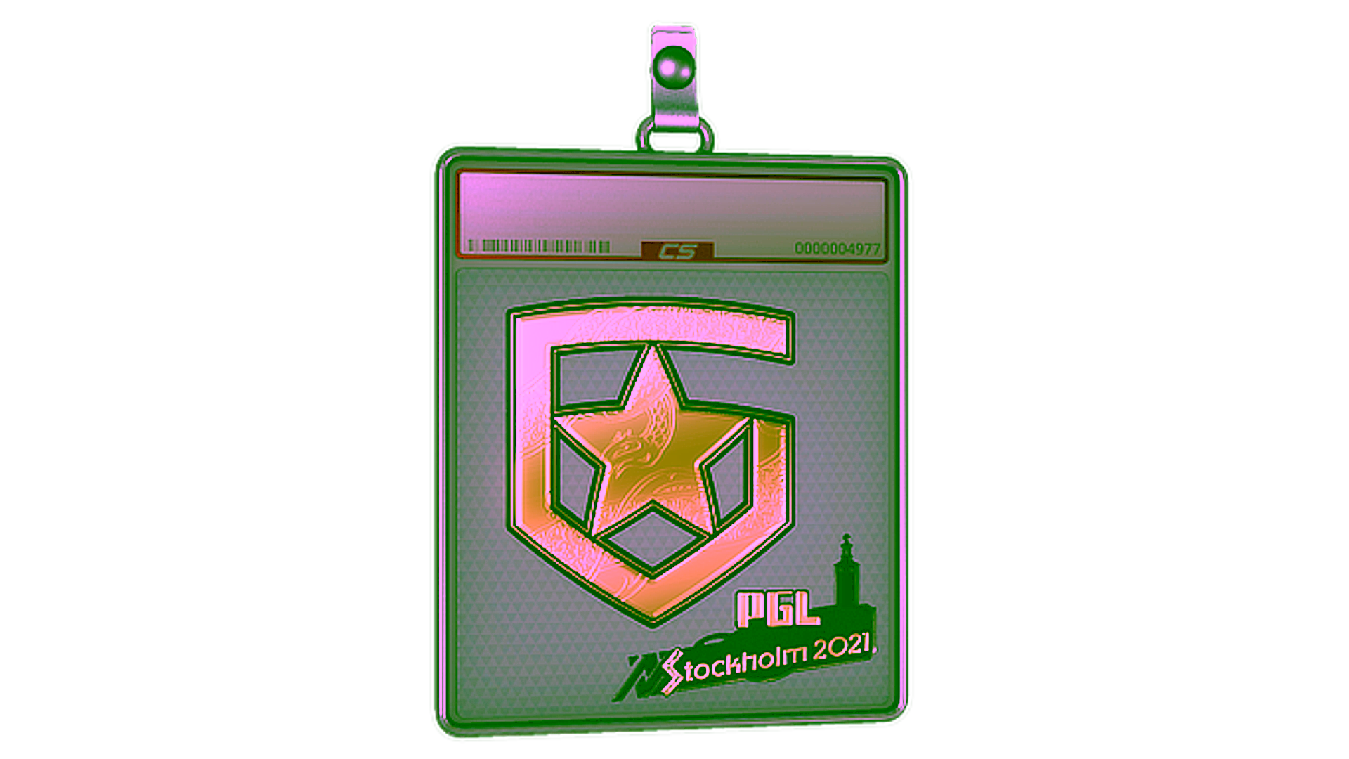 Display for Sticker Slab | Gambit Gaming (Gold) | Stockholm 2021