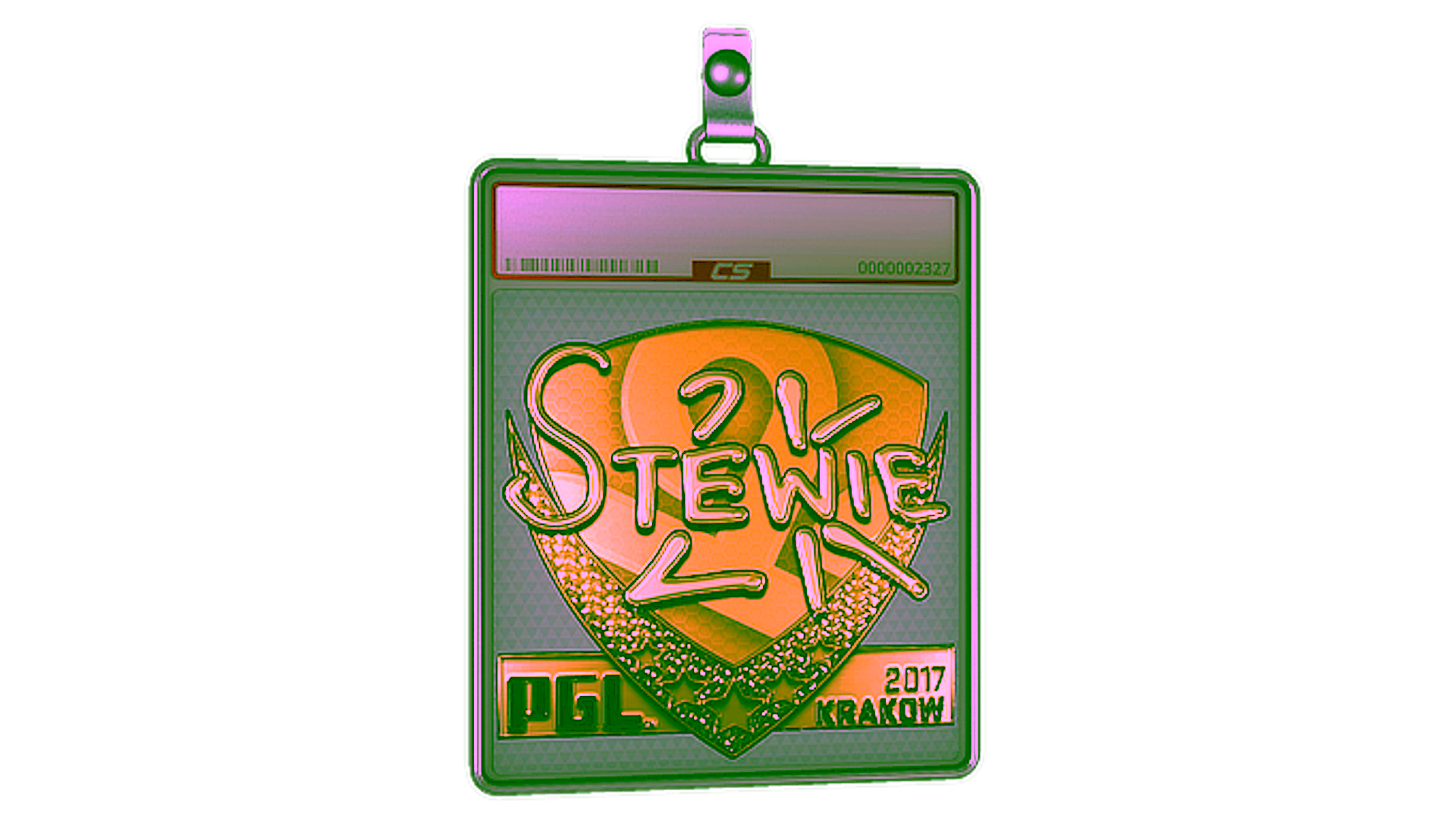 Display for Sticker Slab | Stewie2K (Gold) | Krakow 2017