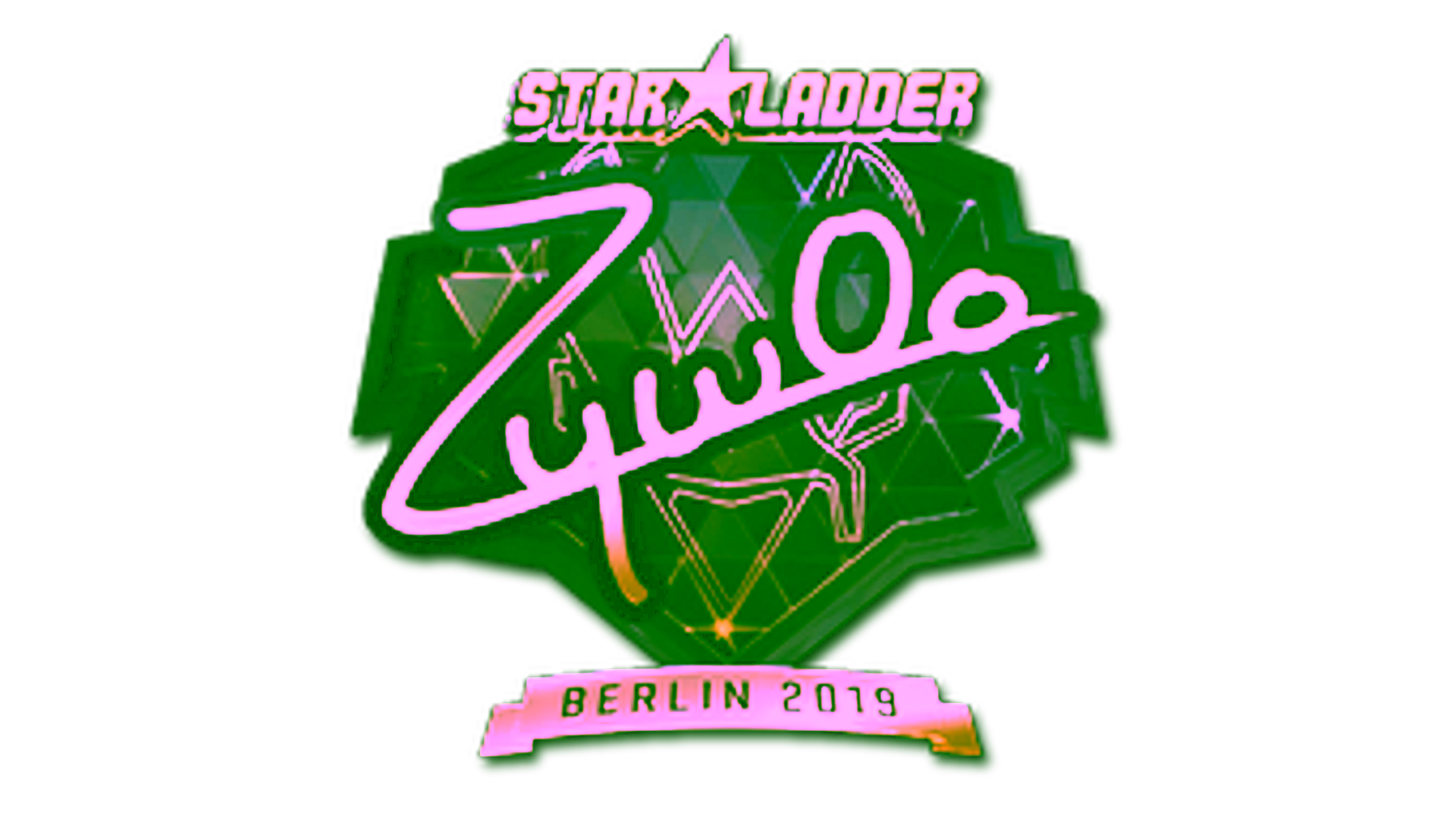 Display for Sticker | ZywOo (Gold) | Berlin 2019