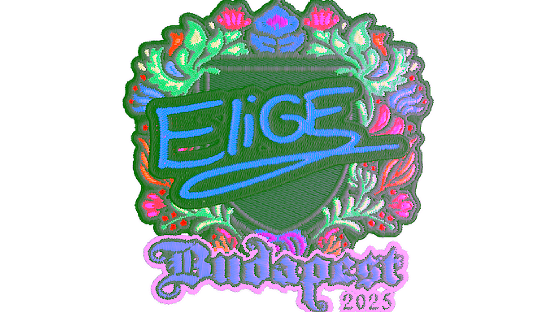 Display for Sticker | EliGE (Embroidered) | Budapest 2025