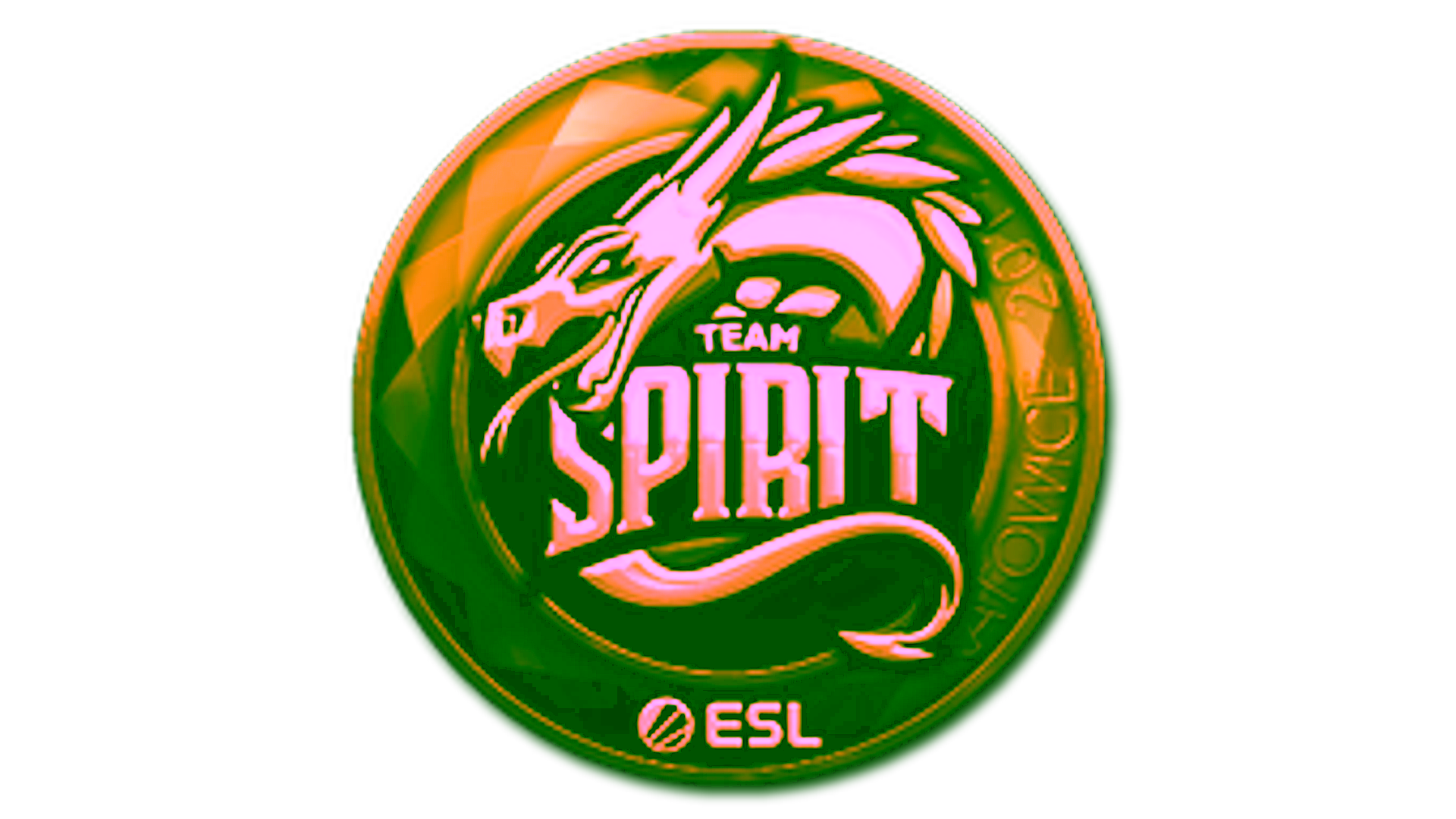 Affichage pour Sticker | Team Spirit (Gold) | Katowice 2019