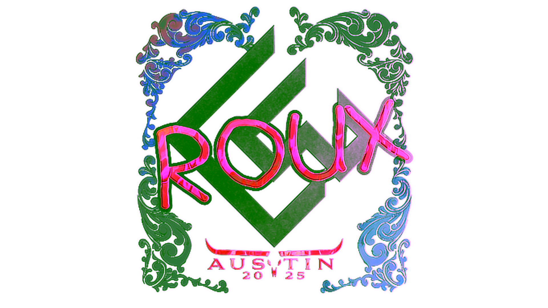 Display for Sticker | ROUX (Holo) | Austin 2025