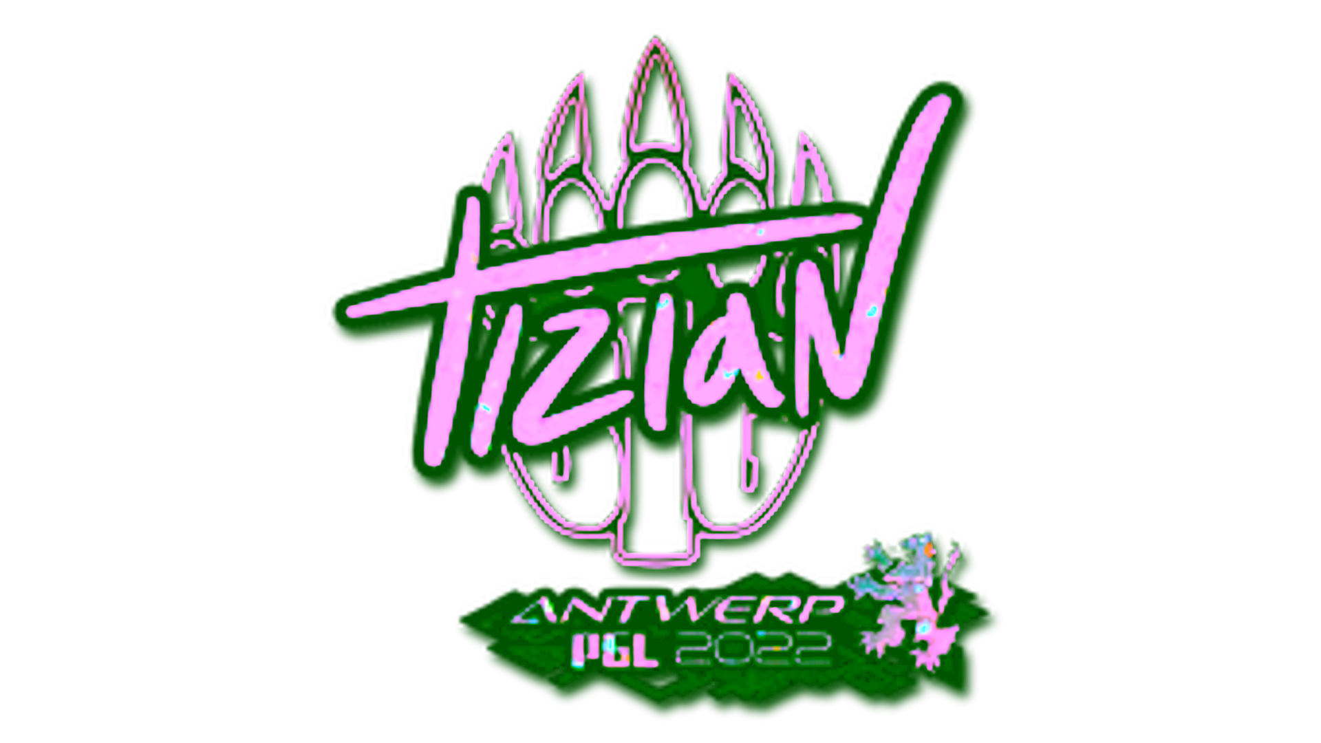 Display for Sticker | tiziaN (Glitter) | Antwerp 2022
