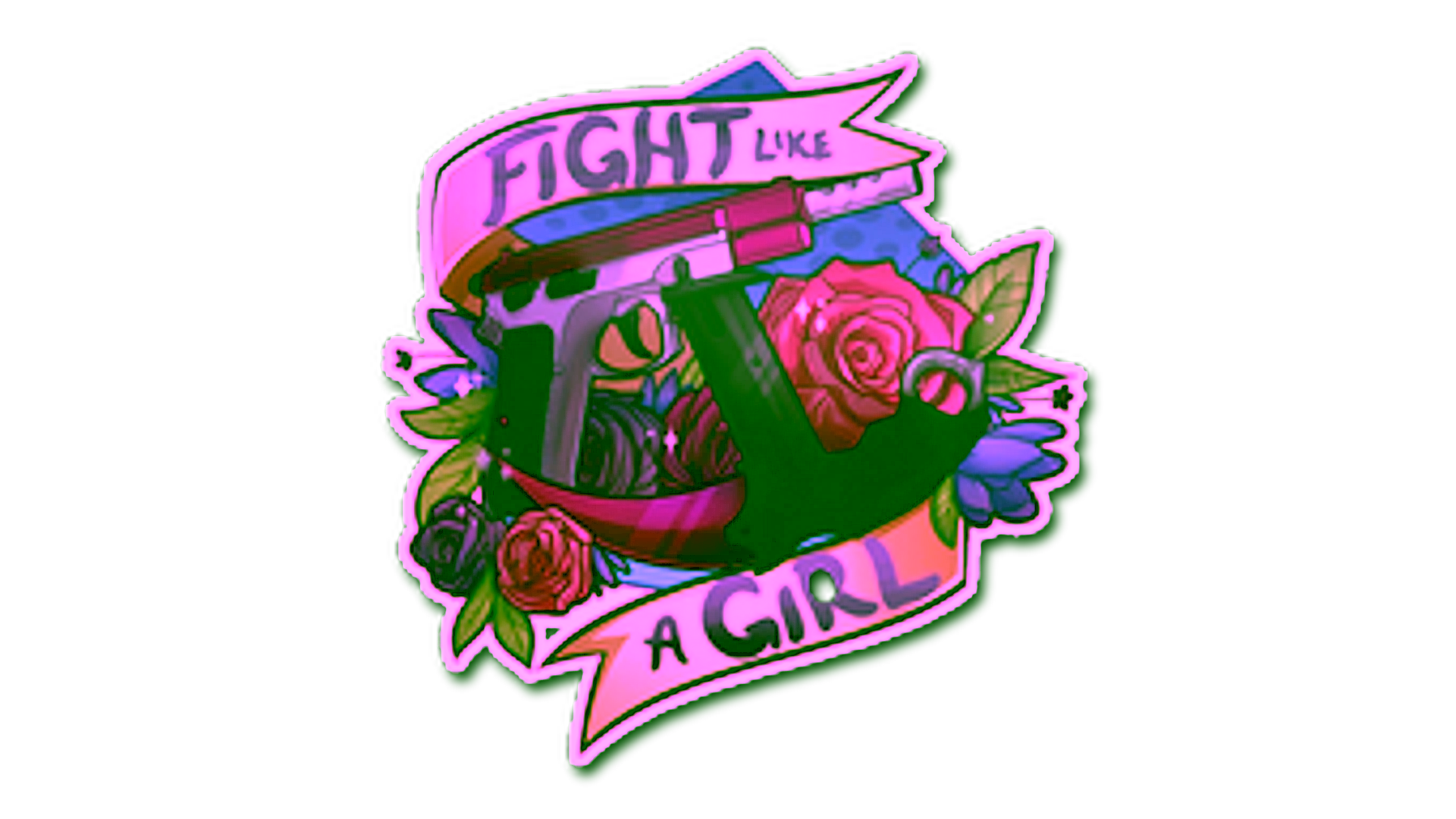 Exibição para Sticker | Fight like a Girl