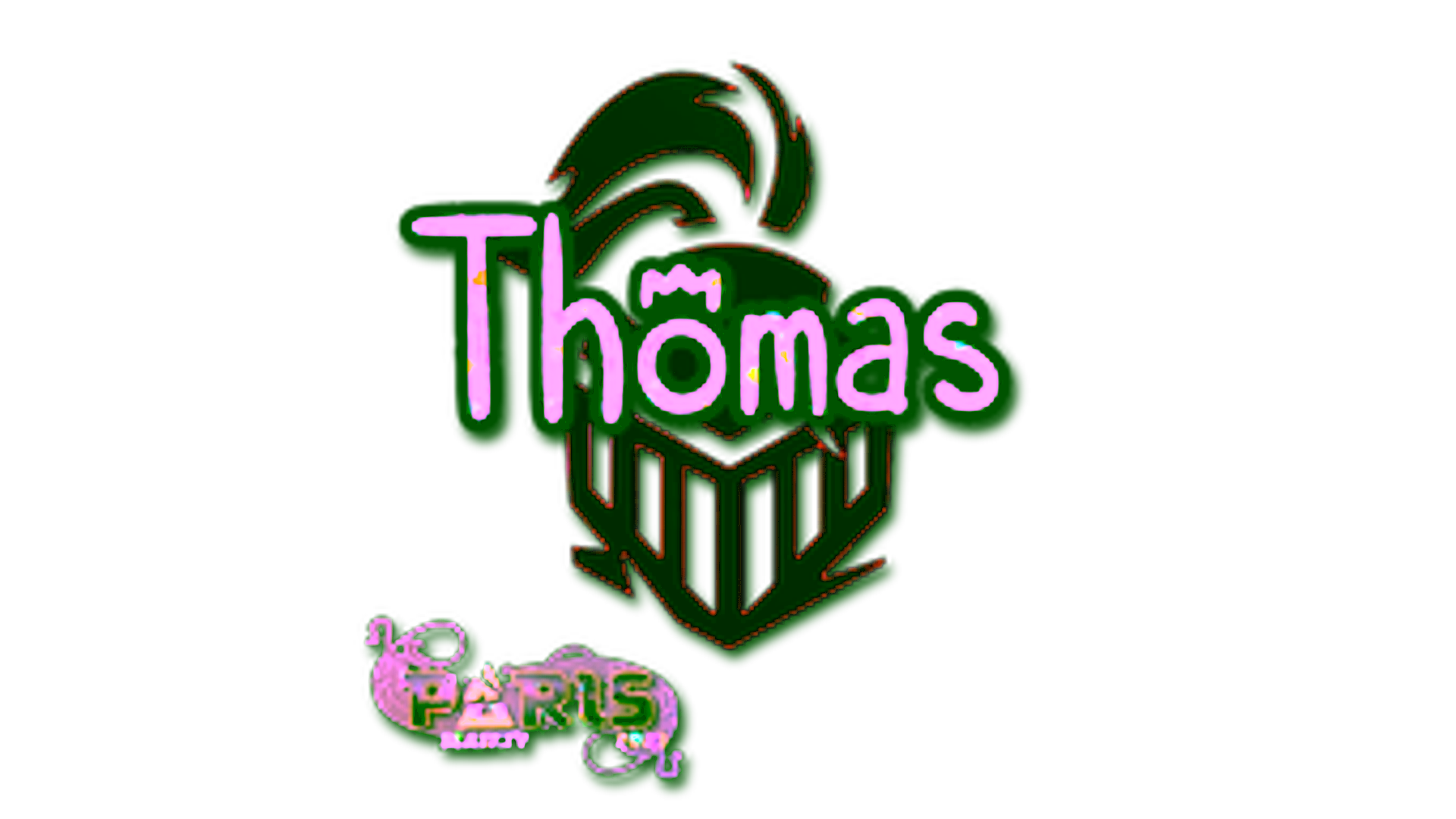 Sticker | Thomas (Glitter) | Paris 2023 için görüntü