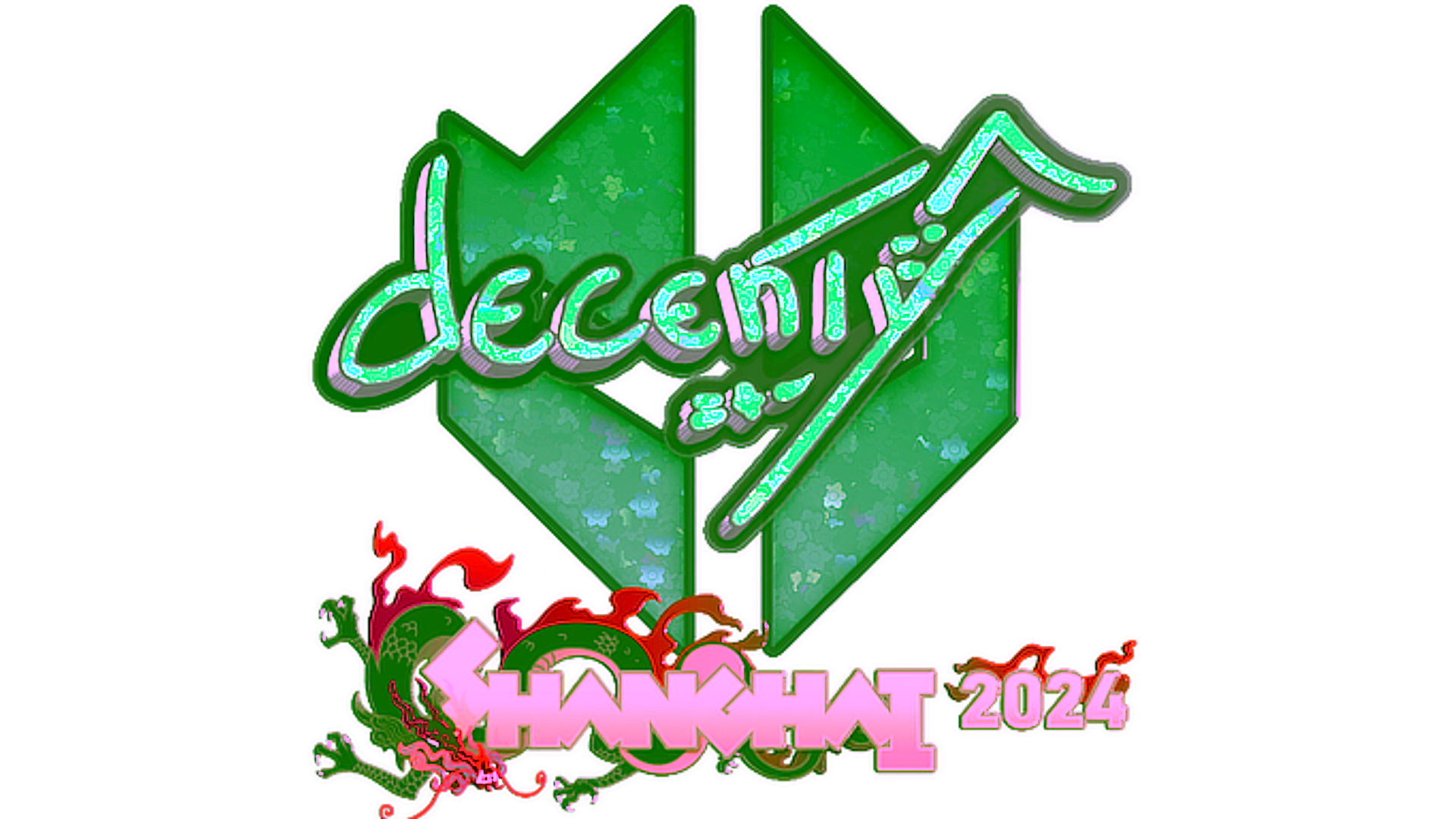 Display for Sticker | decenty (Glitter) | Shanghai 2024
