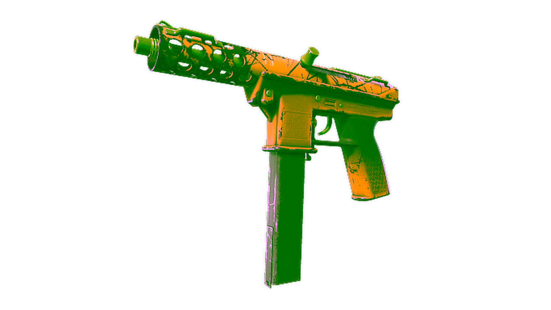 Display for Souvenir Tec-9 | Citric Acid (Well-Worn)