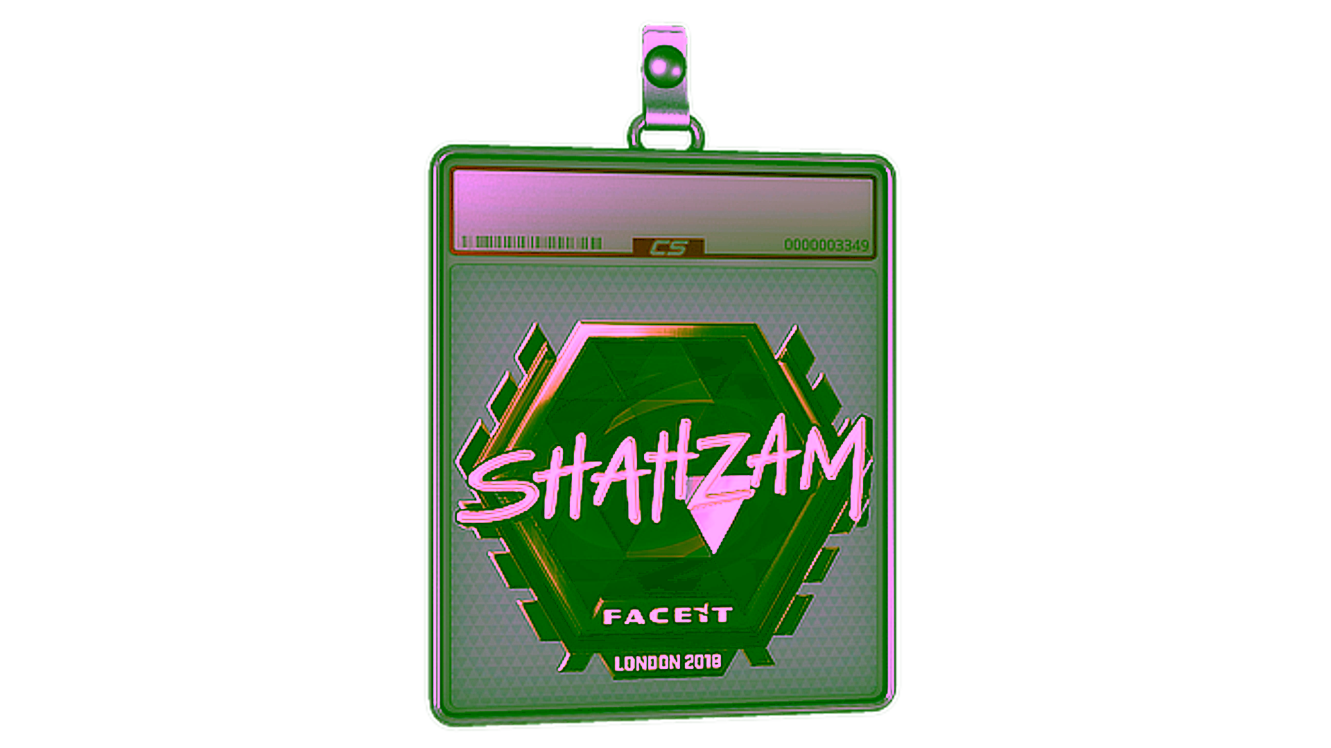 Display for Sticker Slab | ShahZaM (Gold) | London 2018