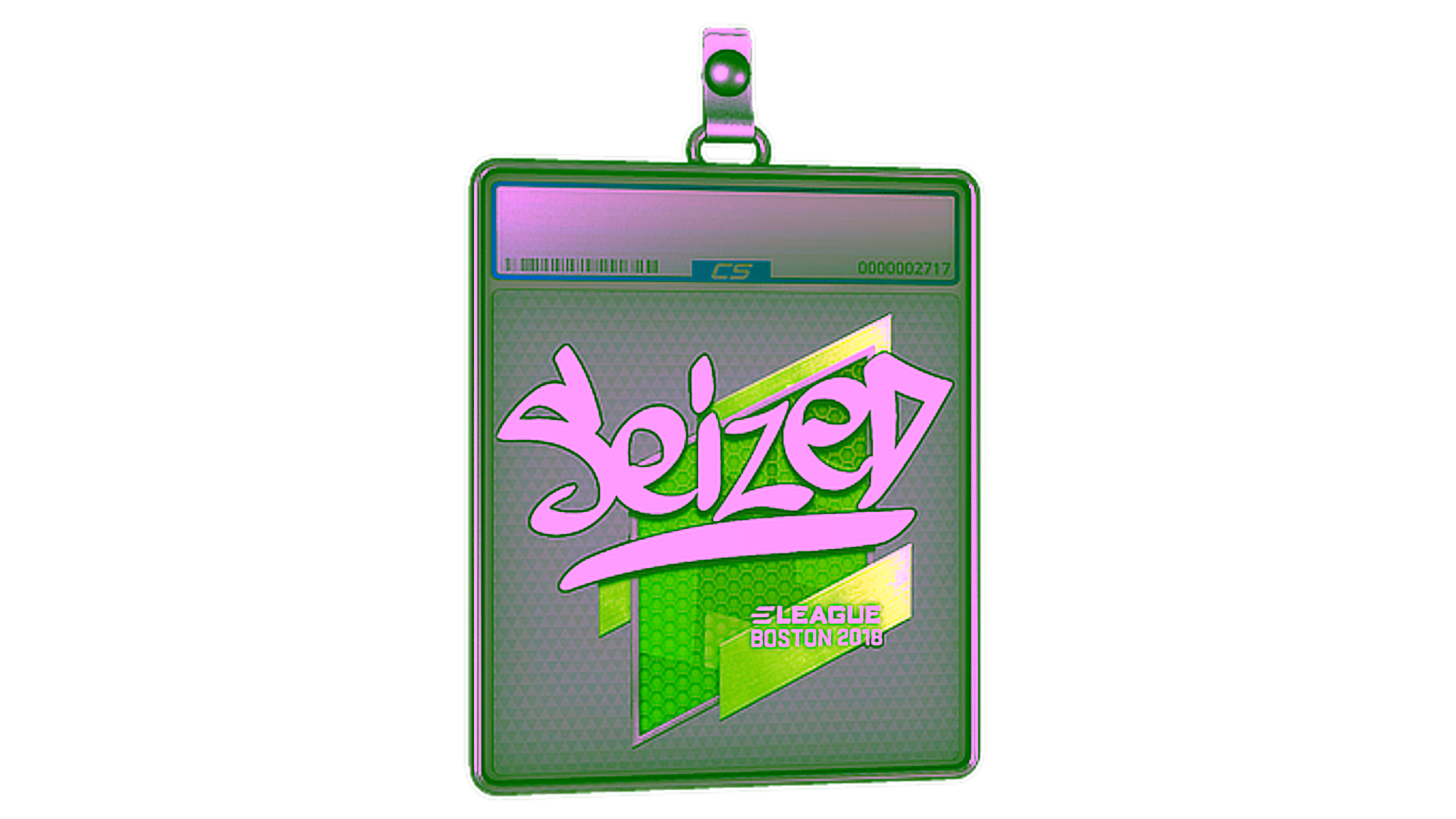 Display for Sticker Slab | seized | Boston 2018