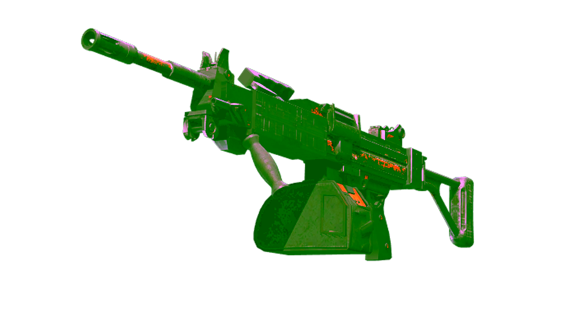 Display for StatTrak™ Negev | dev_texture (Battle-Scarred)