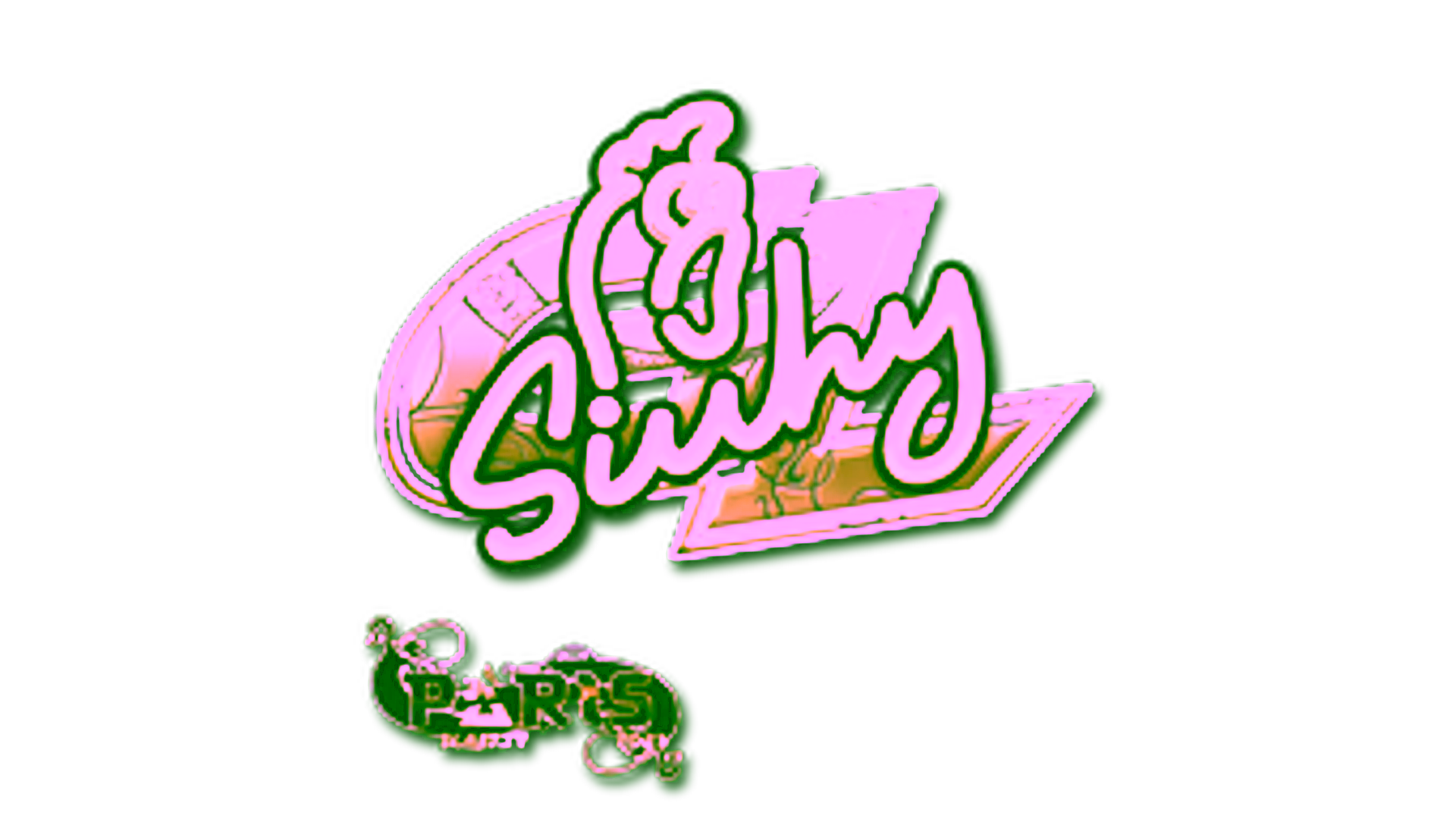 Sticker | siuhy (Gold) | Paris 2023 için görüntü