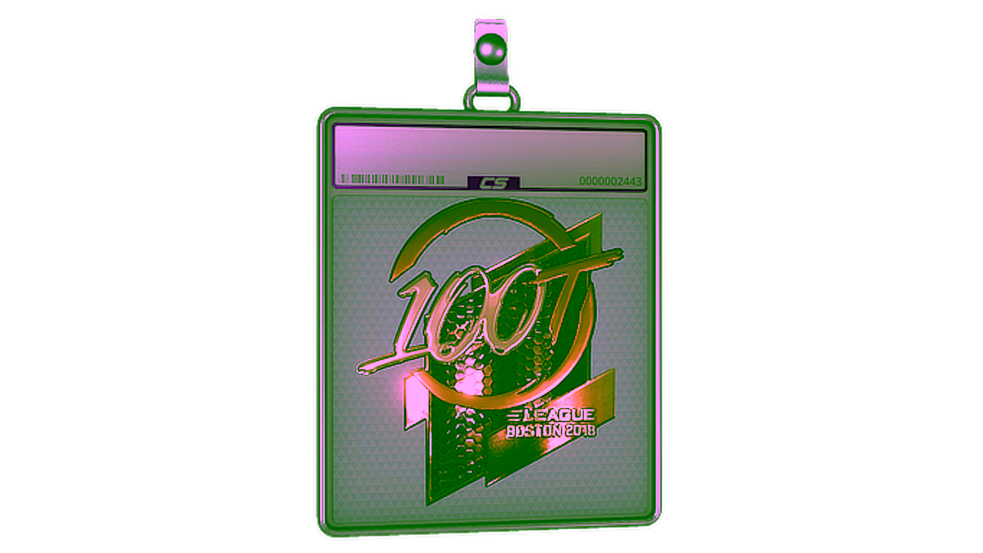 Display for Sticker Slab | 100 Thieves (Gold) | Boston 2018