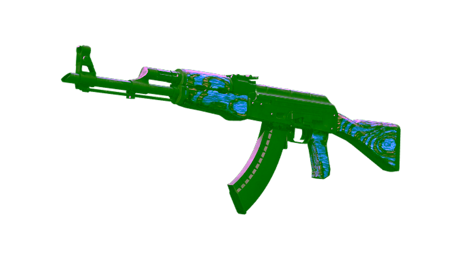 Display for StatTrak™ AK-47 | Blue Laminate (Factory New)