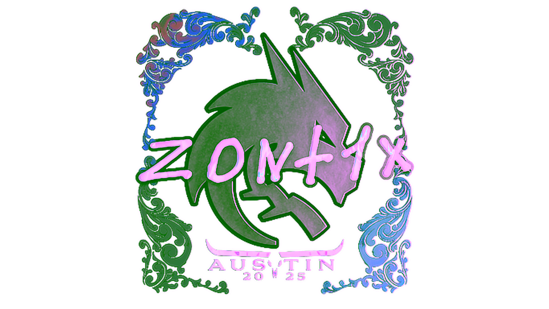 Display for Sticker | zont1x (Holo) | Austin 2025