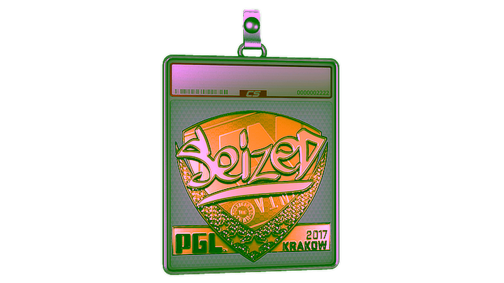 عرض لـ Sticker Slab | seized (Gold) | Krakow 2017