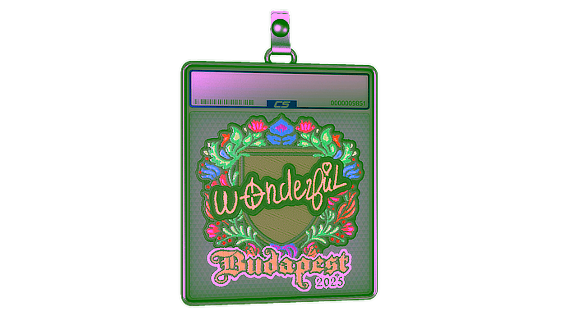 Display for Sticker Slab | w0nderful (Embroidered) | Budapest 2025