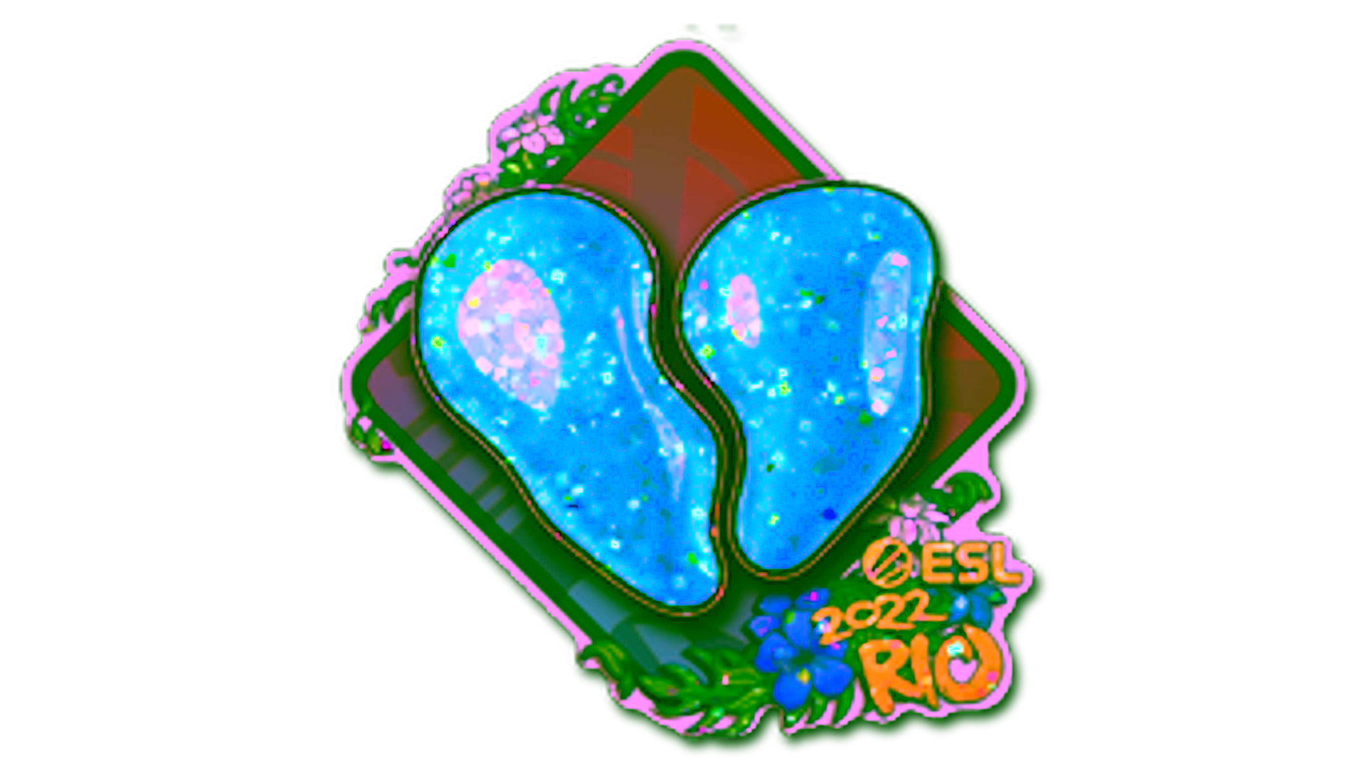 Display for Sticker | 00 Nation (Glitter) | Rio 2022