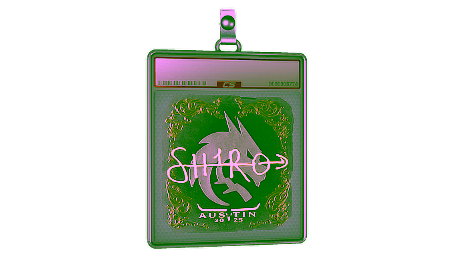 عرض لـ Sticker Slab | sh1ro (Gold) | Austin 2025