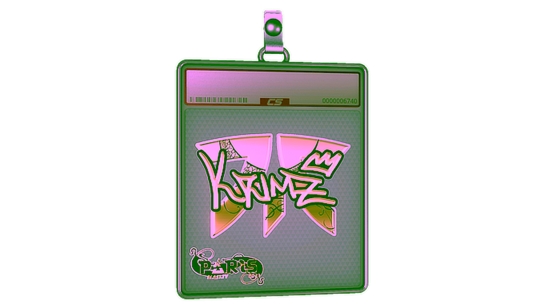 Display for Sticker Slab | KRIMZ (Gold) | Paris 2023