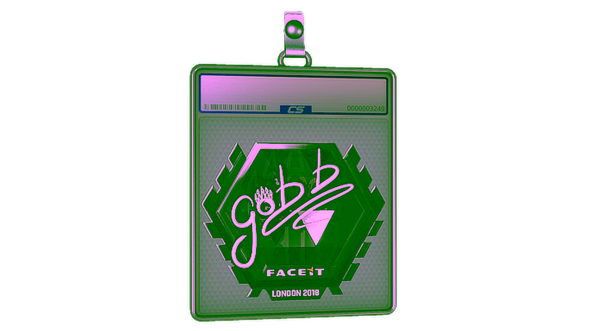 Display for Sticker Slab | gob b (Foil) | London 2018