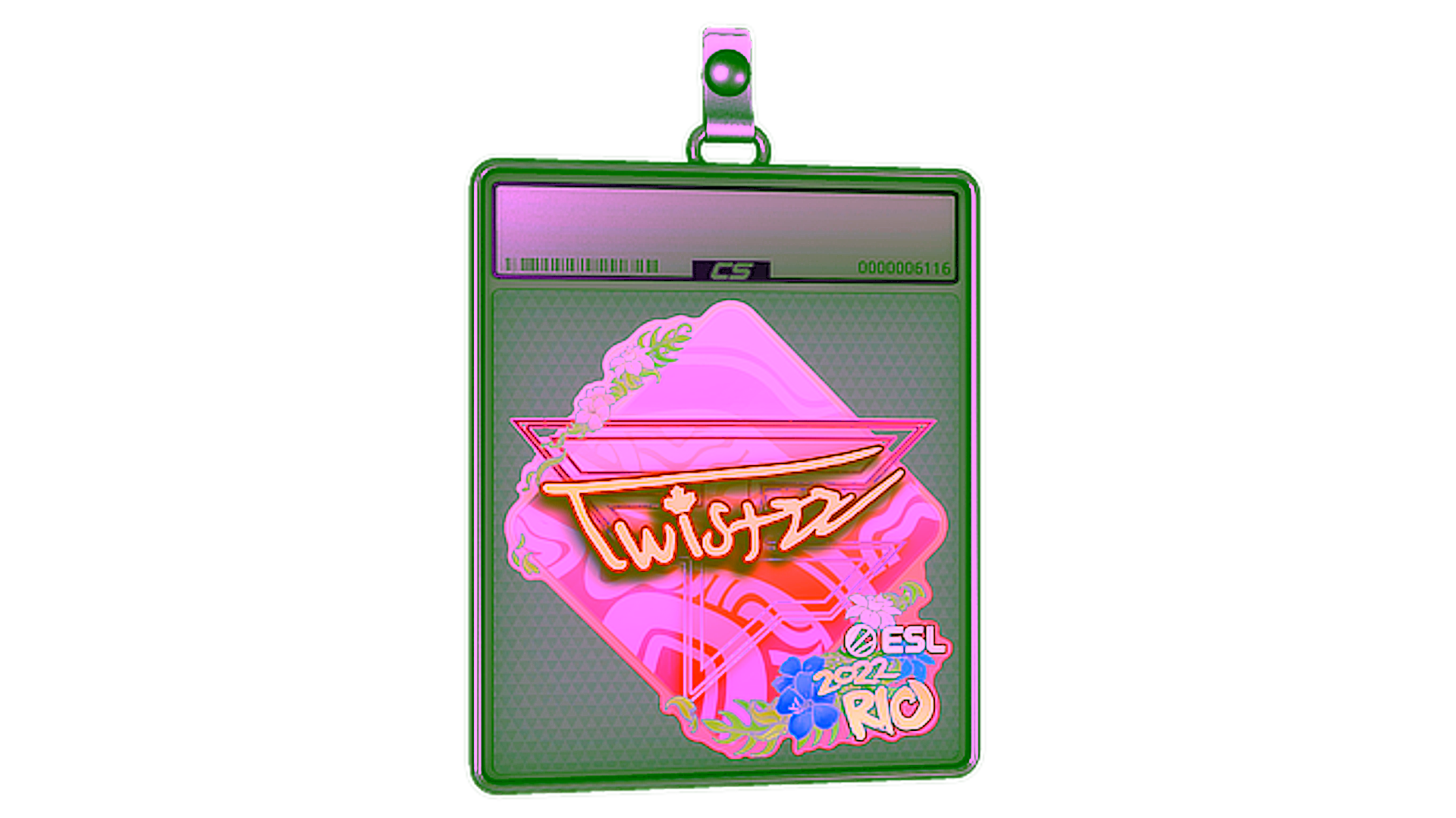 Дисплей для Sticker Slab | Twistzz (Holo) | Rio 2022