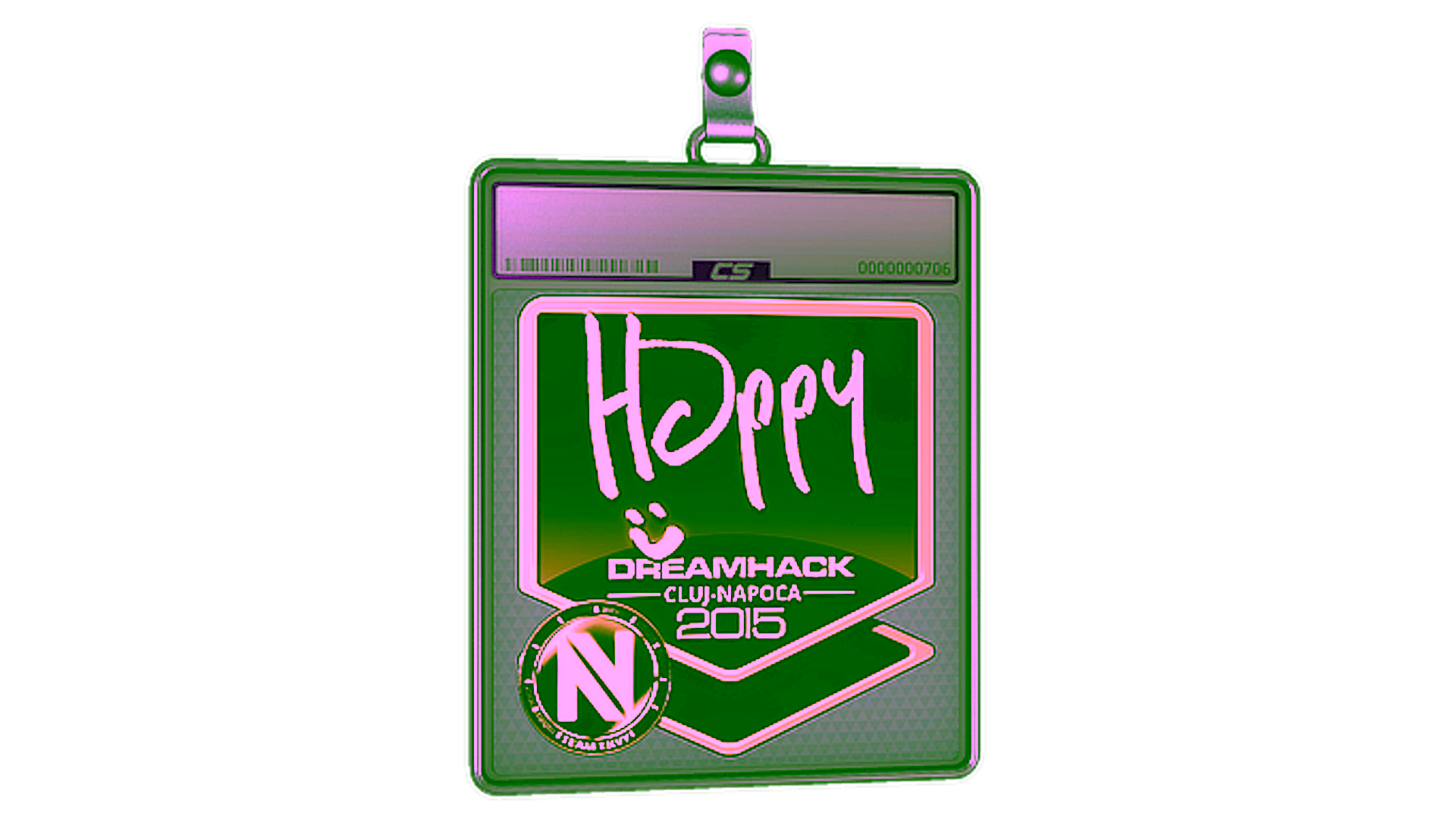 Display for Sticker Slab | Happy (Gold) | Cluj-Napoca 2015