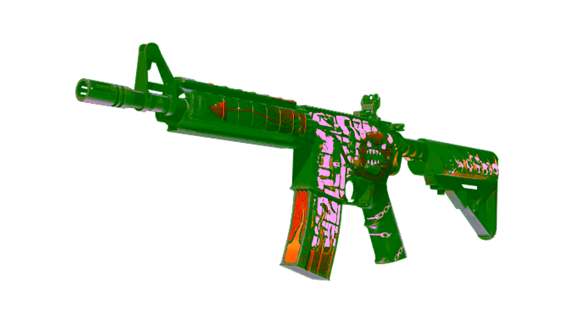 Display for StatTrak™ M4A4 | Hellfire (Well-Worn)
