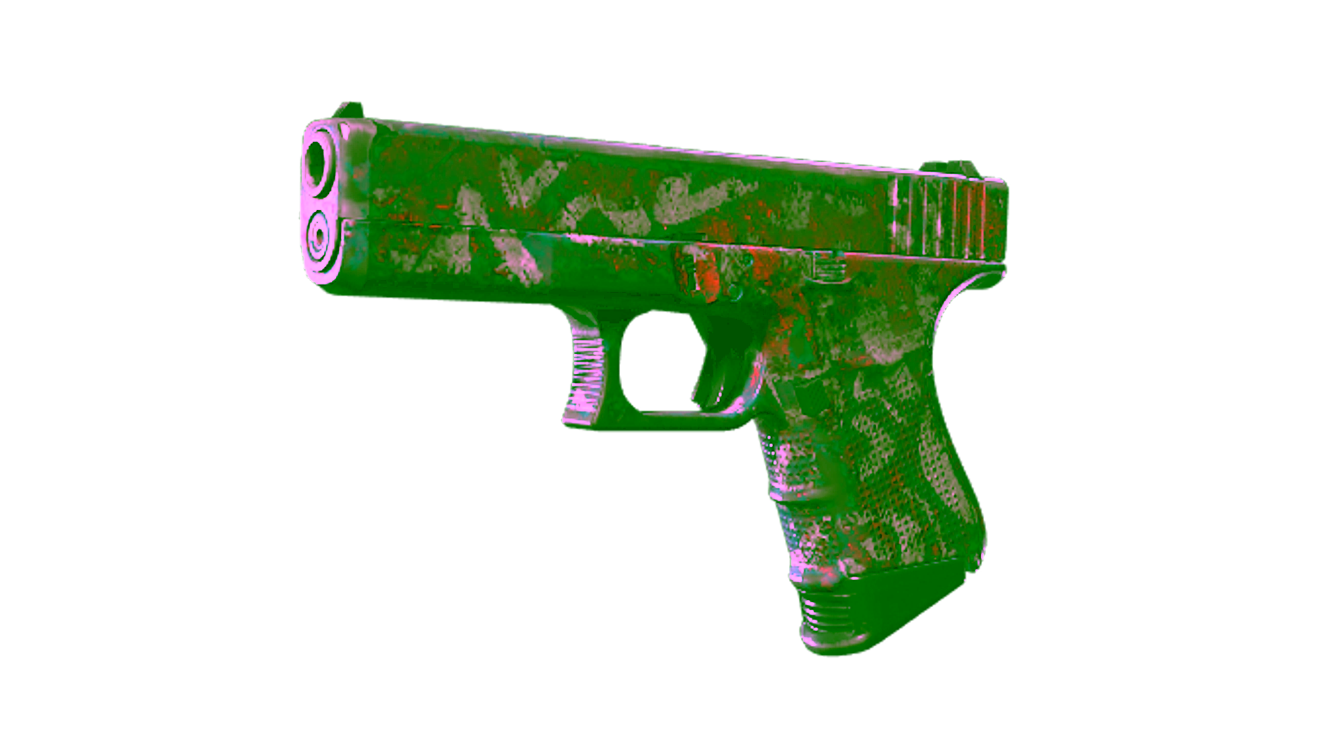 Display for Glock-18 | Teal Graf (Well-Worn)