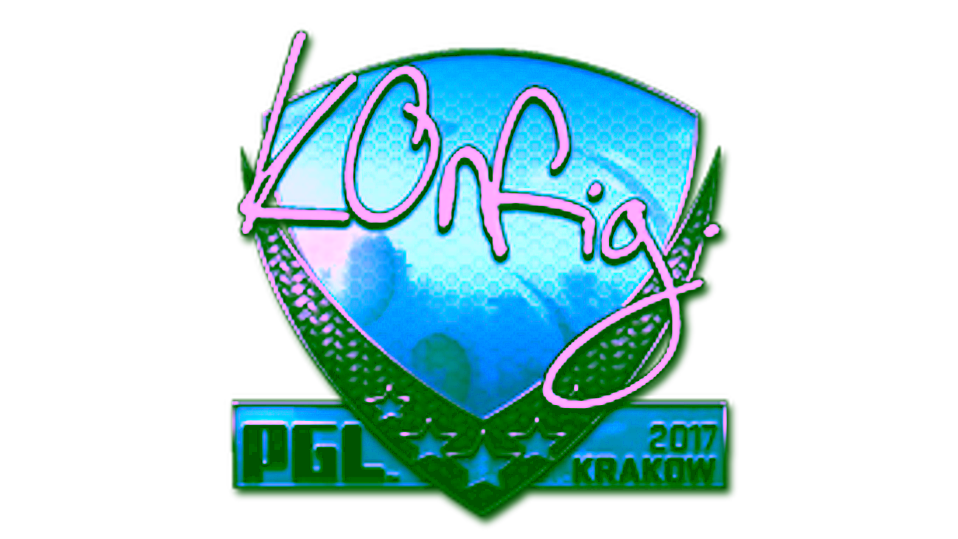 Wyświetl dla Sticker | k0nfig (Foil) | Krakow 2017