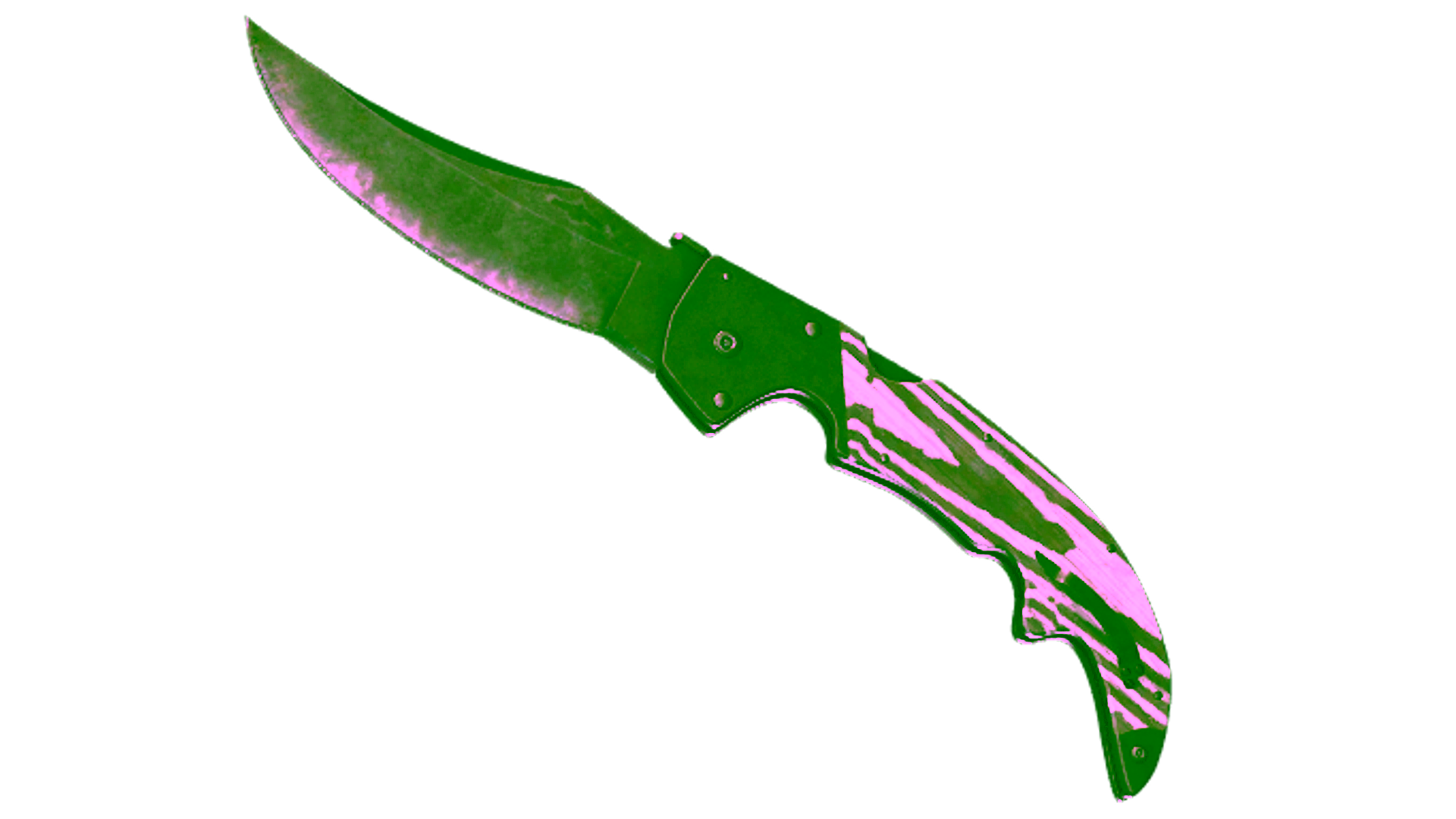 Display for ★ StatTrak™ Falchion Knife | Black Laminate (Battle-Scarred)